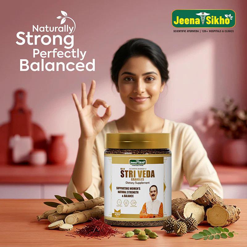 Acharya Manish Ji Stri Veda Granules for Women | Ayurvedic Women Wellness Supplement | With Shatavari, Bhumi Amla, Kesar | For Natural Strength & Balance - Image 3