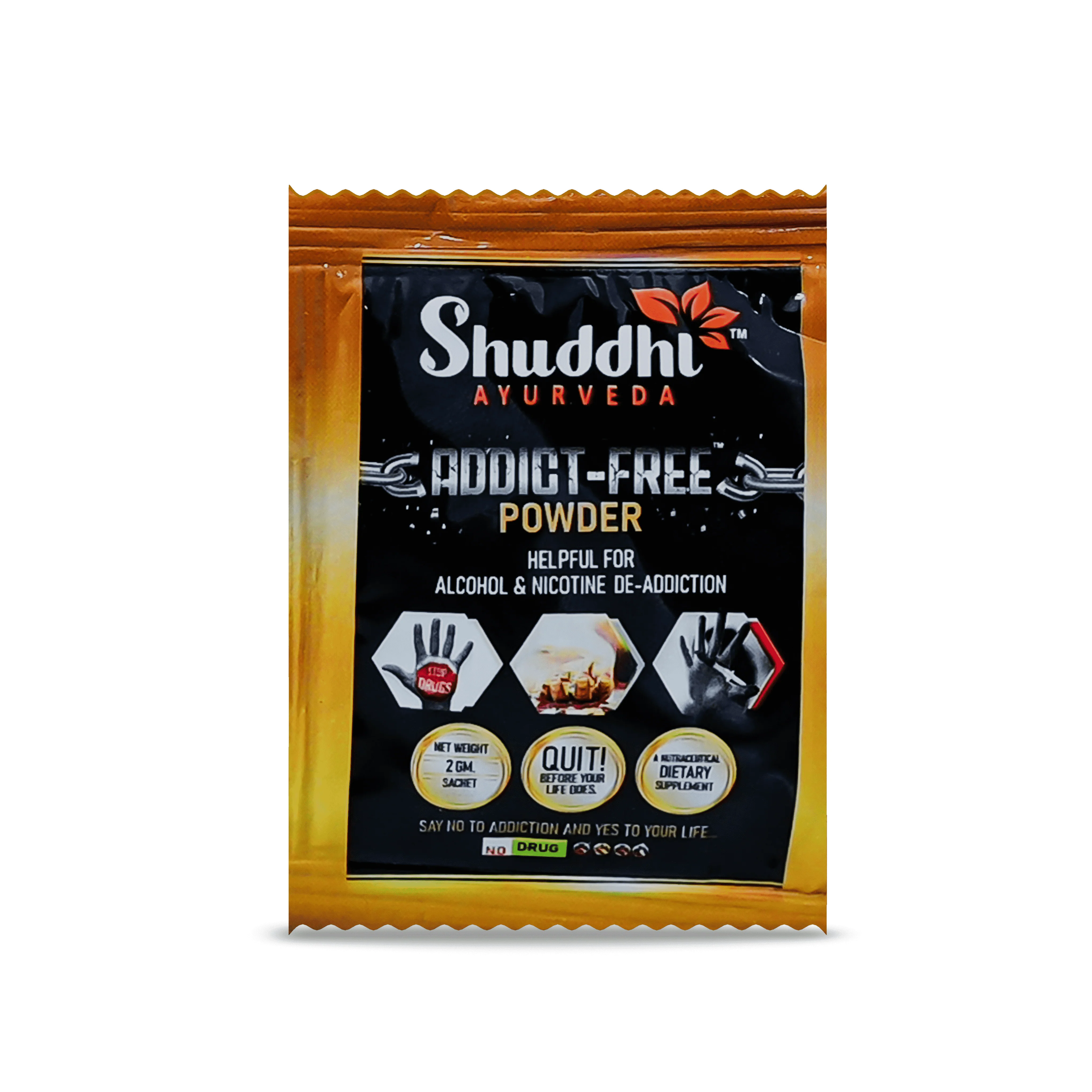 Addict-Free Powder | Ayurvedic Addiction Support, Craving Control & Detox Supplement (Nasha Mukti Support Sachets) - Image 3
