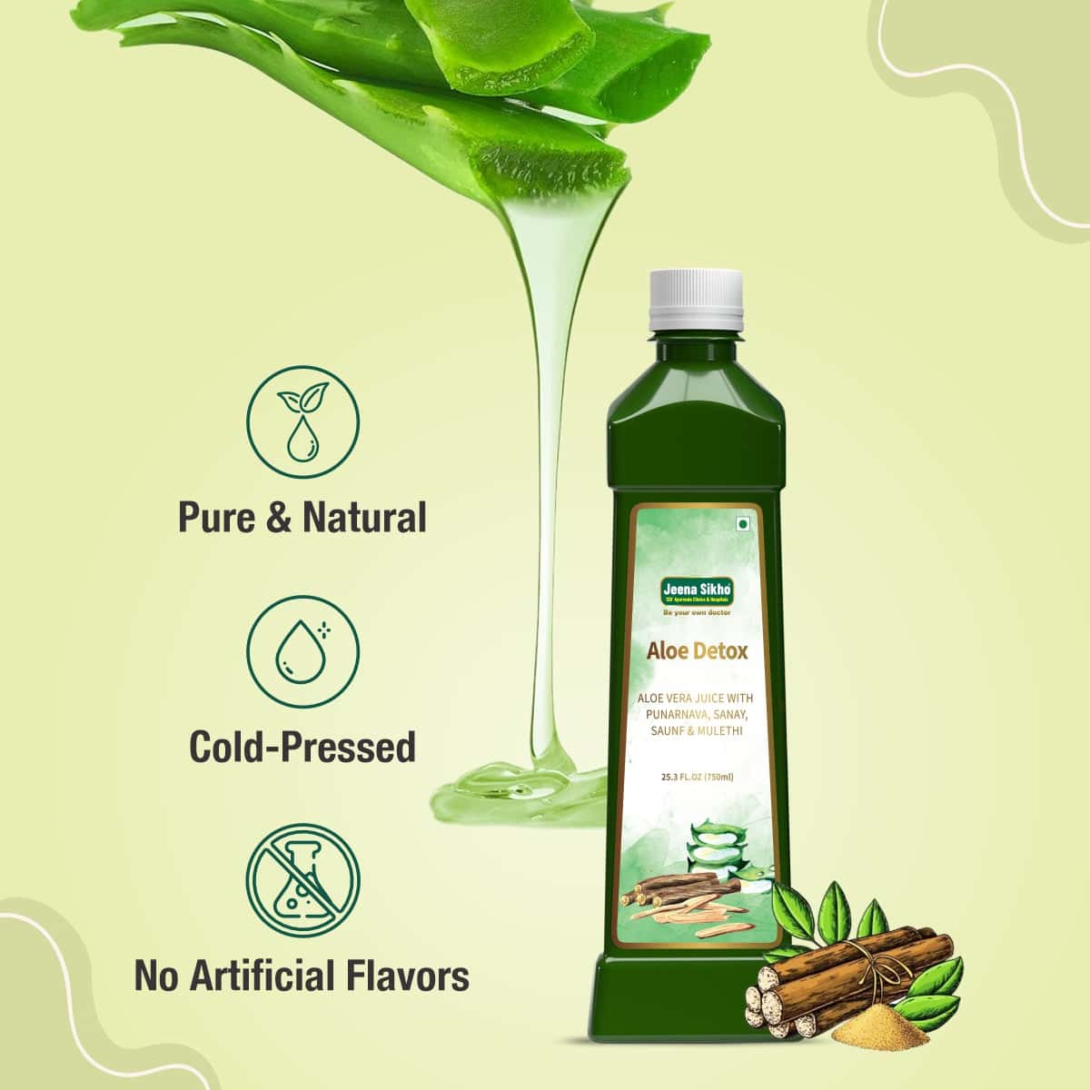 Aloe Detox Juice | Ayurvedic Herbal Juice for Liver Support, Digestion & Daily Detox - Image 6