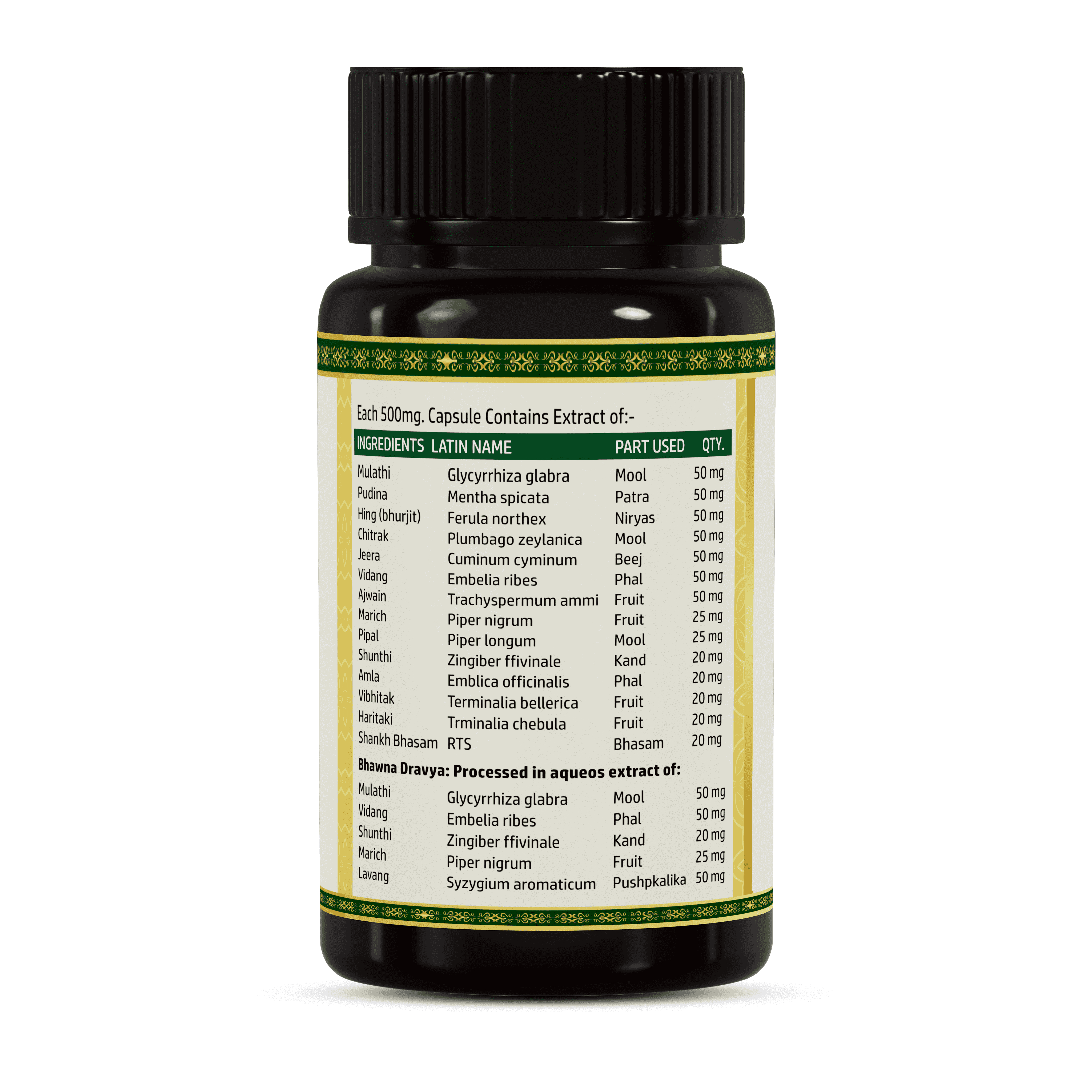 Amalpit Nashak Capsules | Ayurvedic Herbal Digestive & Acidity Support for Stomach Comfort - Image 2