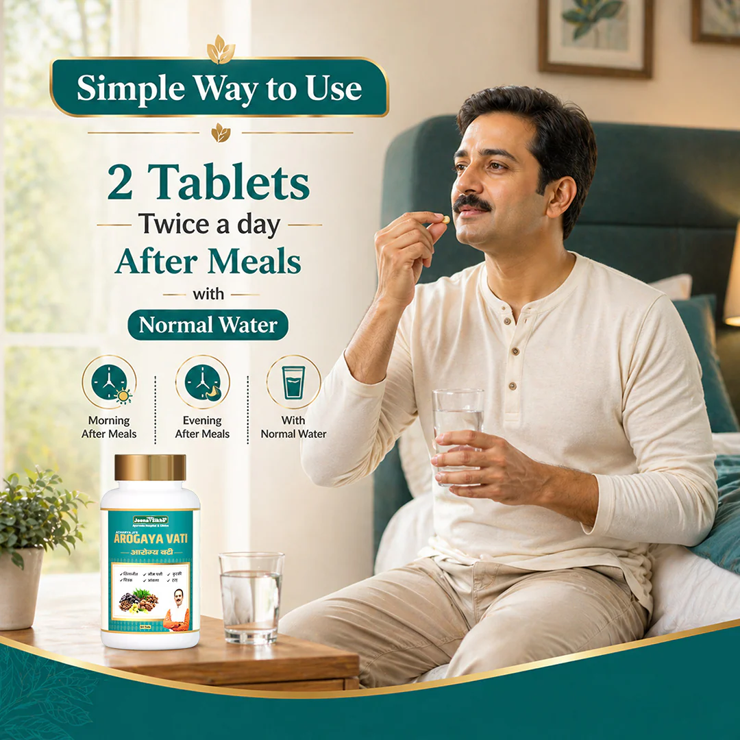 Arogya Vati | Herbal Tablets with Amalki, kutki, & Chitrak | For Liver Discomfort & Smooth Digestion - Image 6
