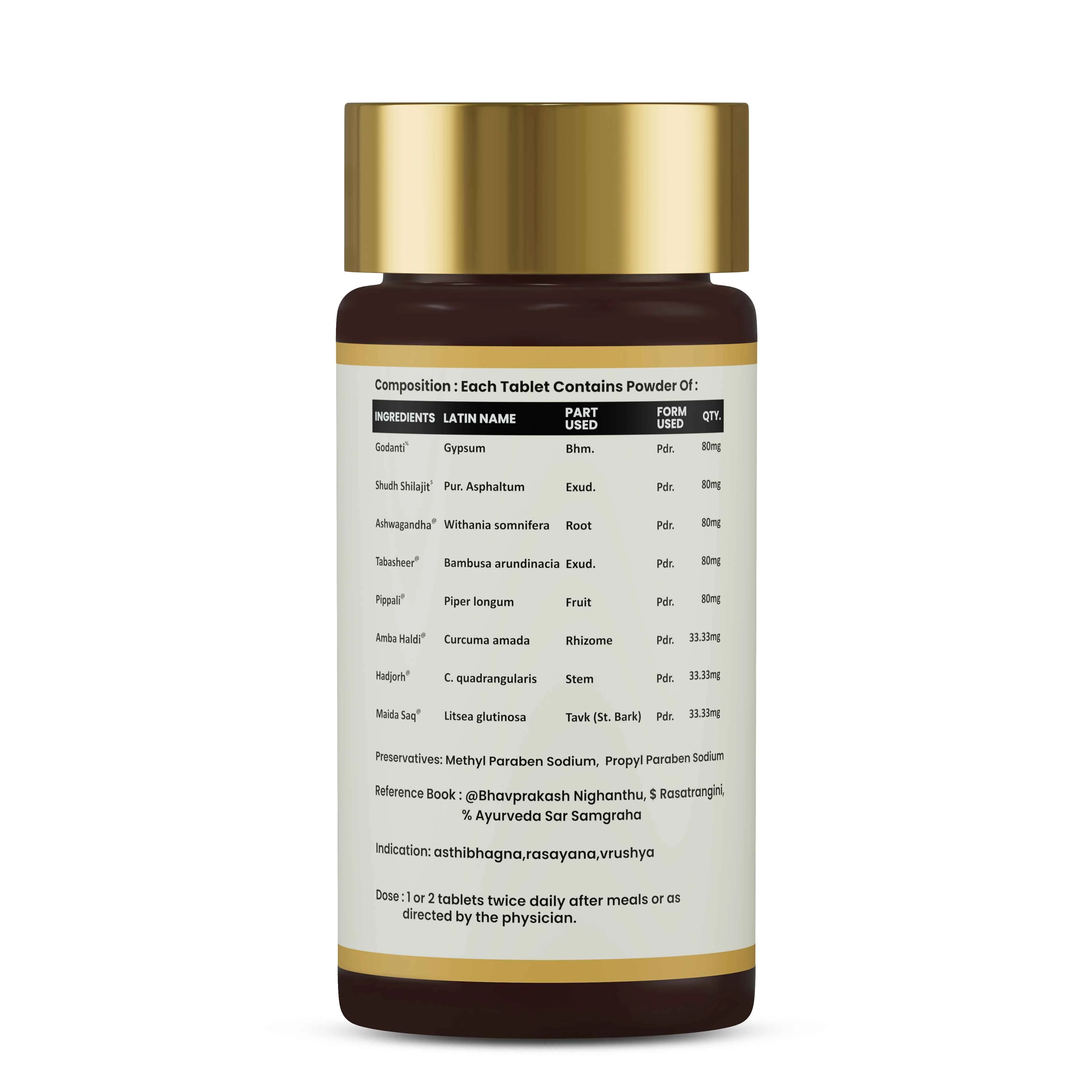 Artho Pushti Vati | Ayurvedic Tablets for Bone Strength, Joint Flexibility & Stamina - Image 3