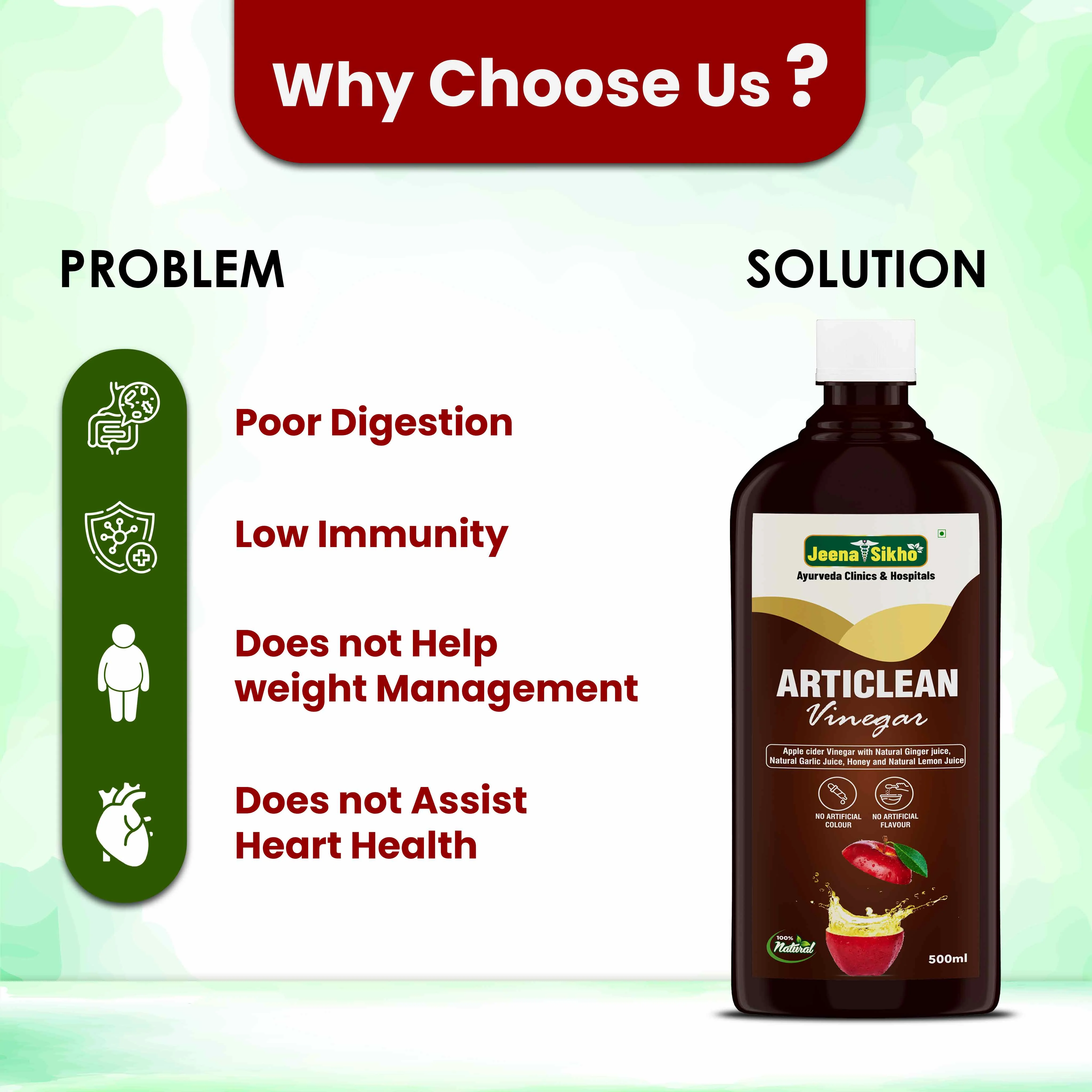 Articlean Vinegar | Raw Apple Cider Vinegar with Mother for Digestion, Metabolism & Immunity Support - Image 5