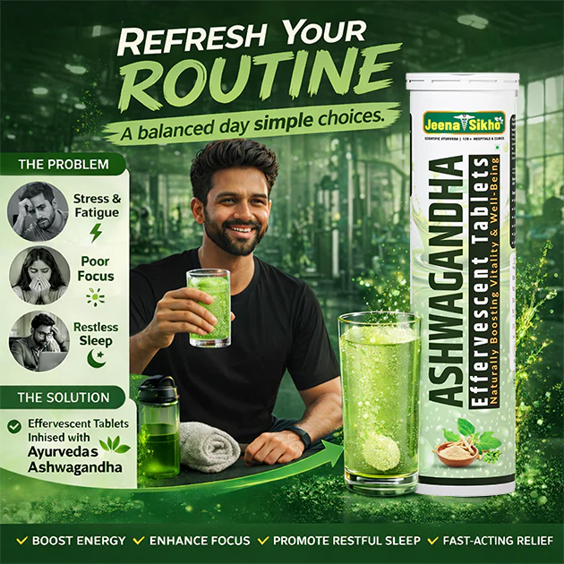 Ashwagandha Effervescent Tablets | For Daily Energy, Focus & Sleep Routine - Image 3