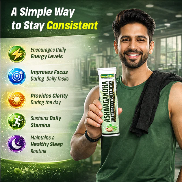 Ashwagandha Effervescent Tablets | For Daily Energy, Focus & Sleep Routine - Image 4