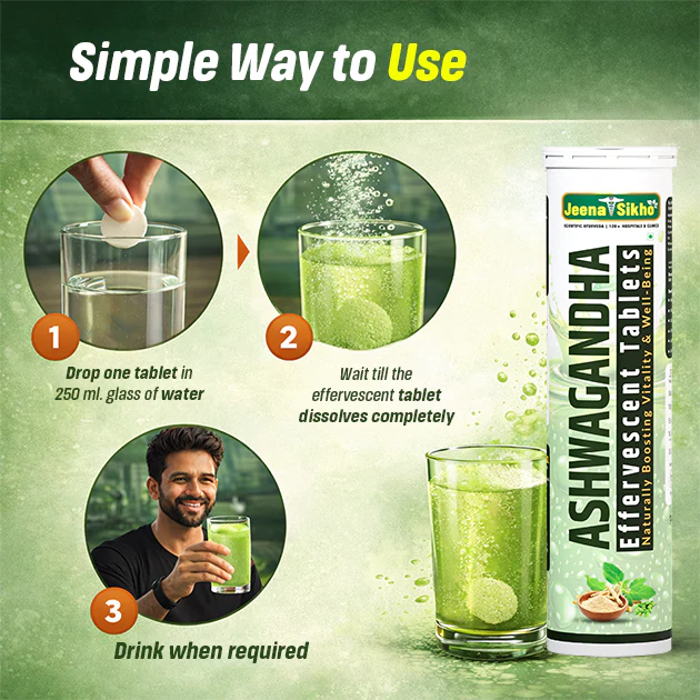 Ashwagandha Effervescent Tablets | For Daily Energy, Focus & Sleep Routine - Image 6