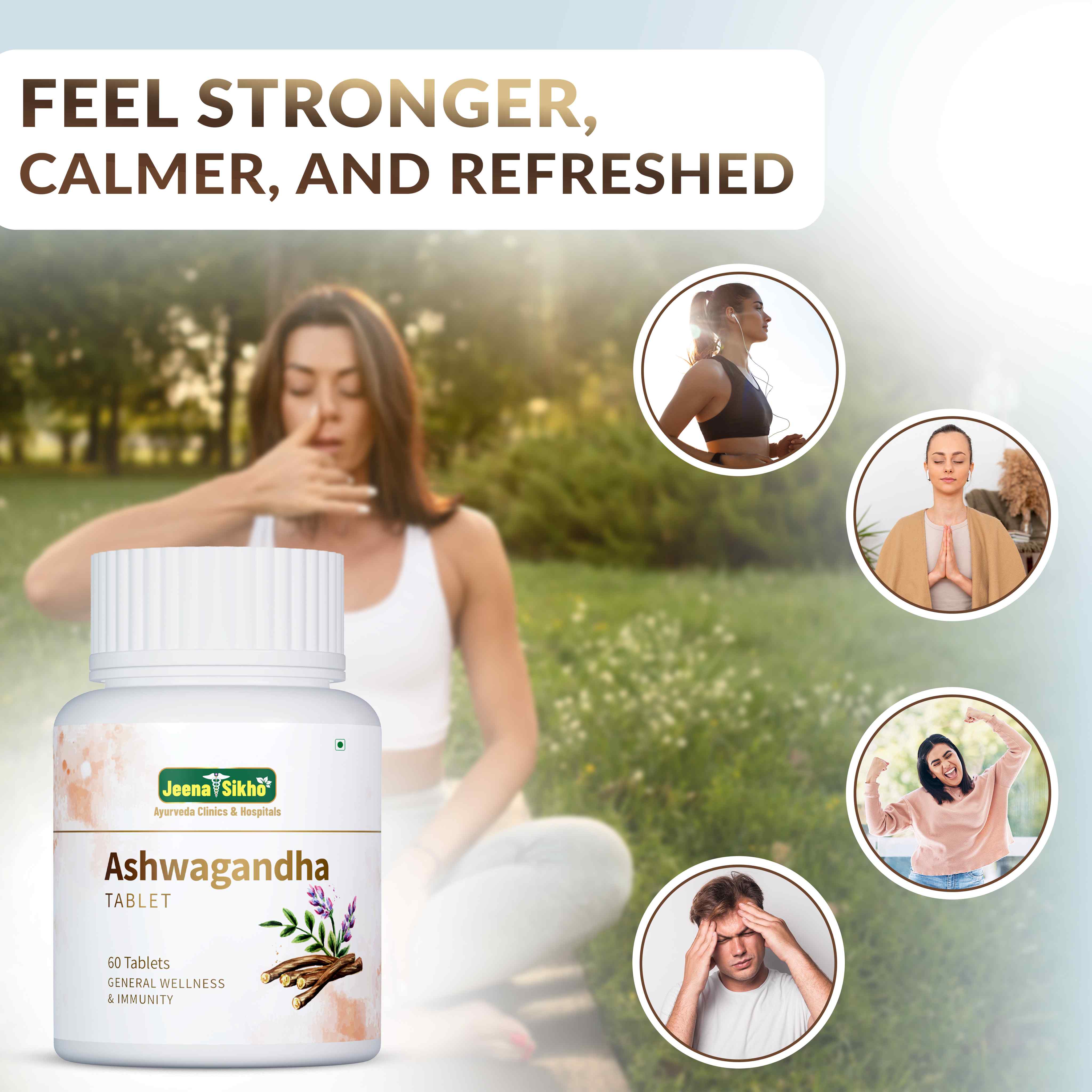 Ashwagandha Tablets | Ayurvedic Support for Stress Balance, Energy, Stamina & Immunity - Image 3