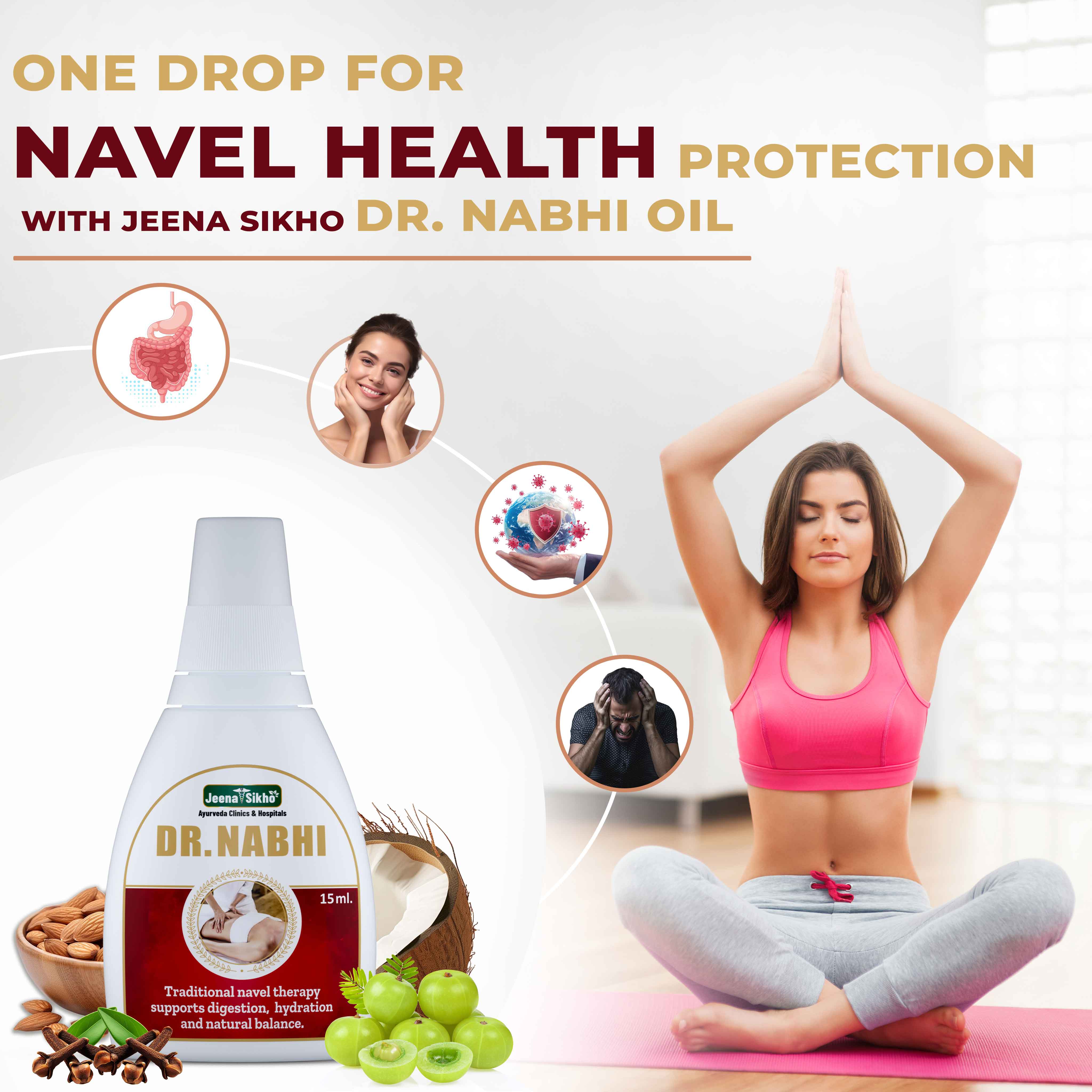 Dr. Nabhi Oil | Ayurvedic Navel Oil for Digestion, Immunity, Energy & Relaxation - Image 3