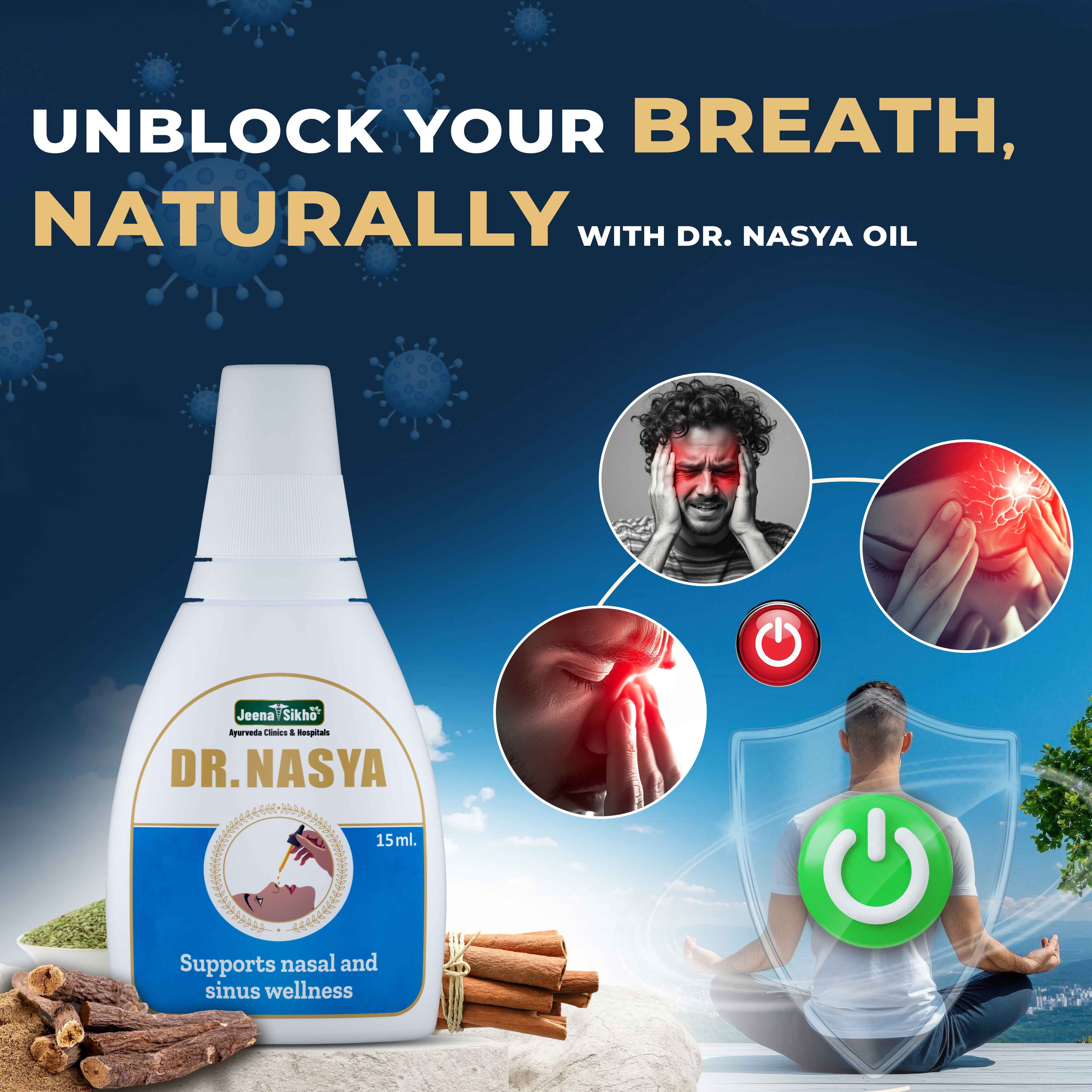 Dr. Nasya Oil | Ayurvedic Nasal Drops for Sinus, Congestion, Clear Breathing & Nasal Comfort - Image 3