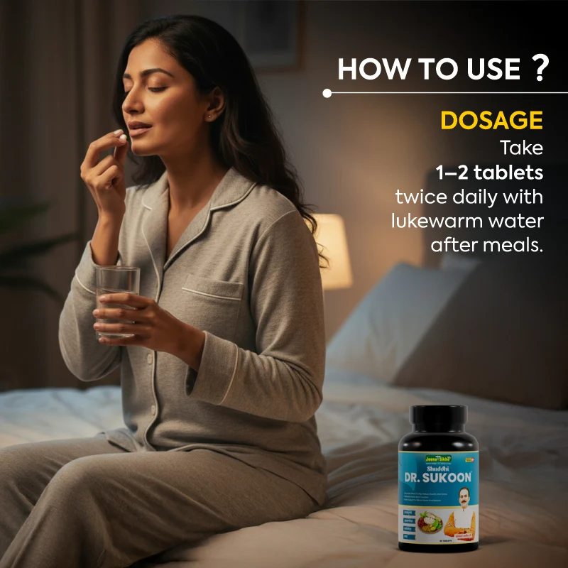 Dr. Sukoon Tablets | Ayurvedic Sleep, Stress & Relaxation Support - Image 4