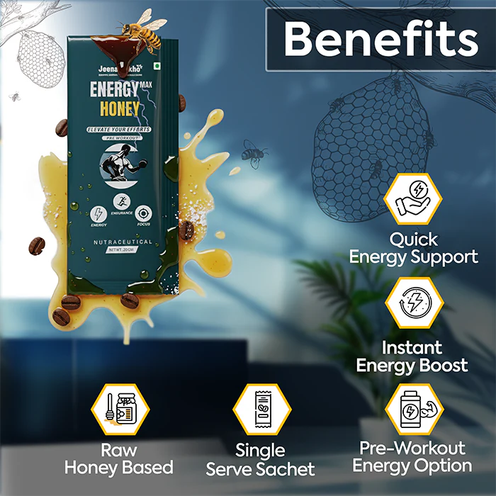 Energy Max Honey Sachets | Honey & Caffeine Pre-Workout Energy Support - Image 4