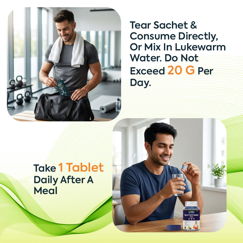 Energy & Nutrition Combo | Jeena Sikho Multivitamin Men, Energy Max Honey & NutriRoz | Daily Energy, Focus, Strength & Balanced Nutrition Support - Image 8