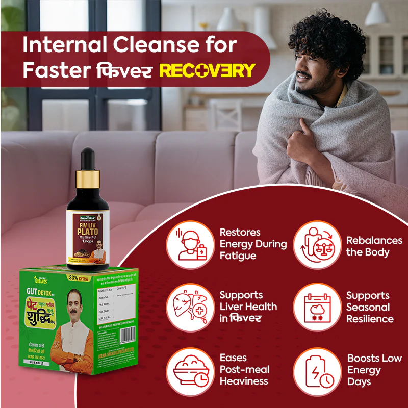 Fever Care Support Combo | Fiv Liv Plato Drops + Pet Shuddhi Kit | Ayurvedic Support for Immunity & Recovery - Image 4