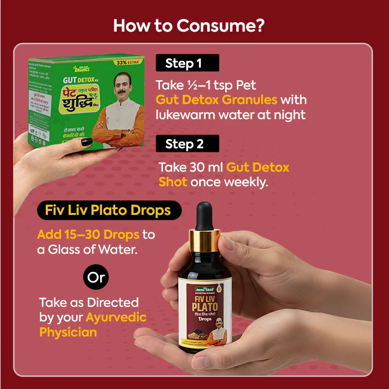Fever Care Support Combo | Fiv Liv Plato Drops + Pet Shuddhi Kit | Ayurvedic Support for Immunity & Recovery - Image 5