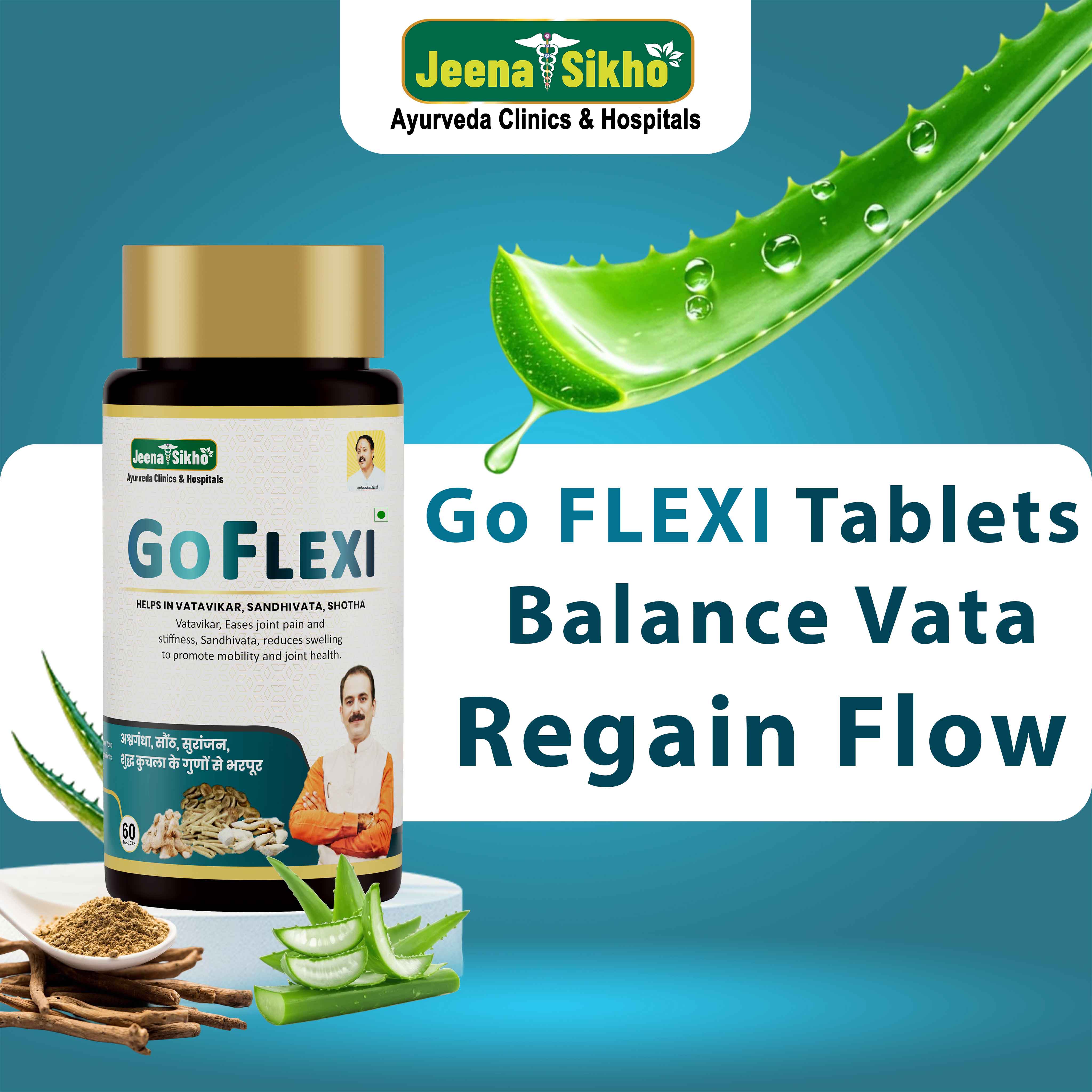 Go Flexi Tablet | Ayurvedic Joint & Bone Health Support for Flexibility & Mobility - Image 4