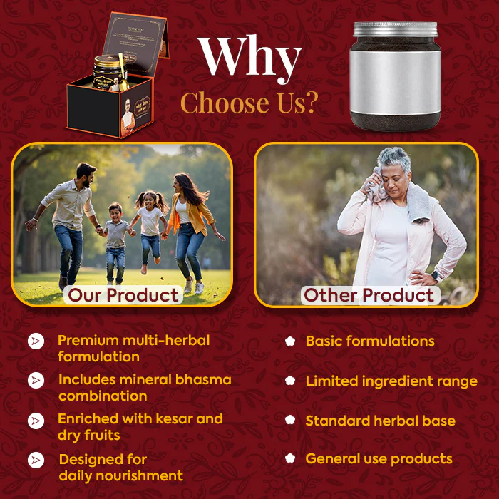 Gold Kesar Moti Prash | Premium Ayurvedic Chyawanprash with Swarna Bhasma, Kesar, & Dry Fruits | Improves Energy, Strength & Daily Vitality | Natural Wellness Supplement - Image 7