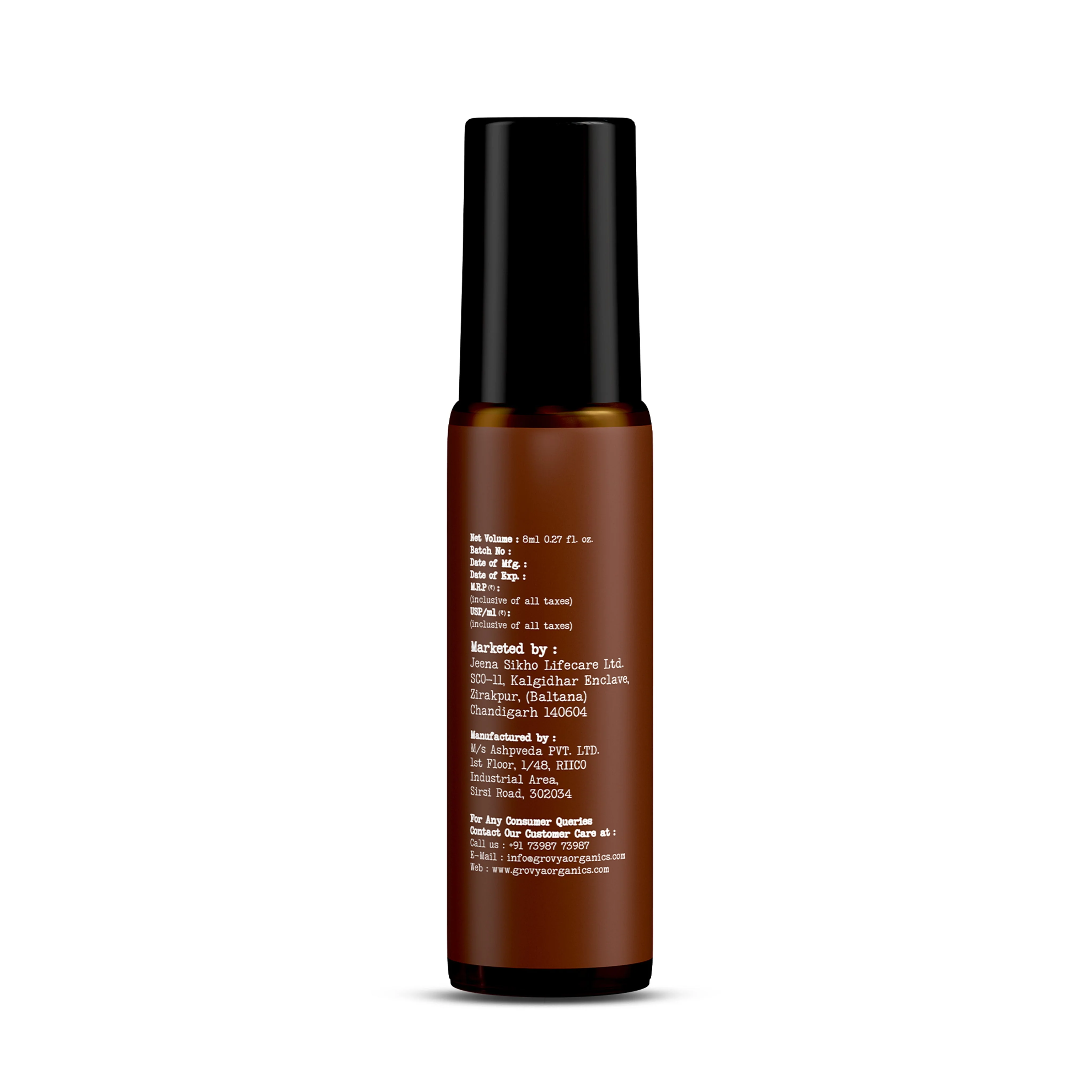 Grovya Organics Aura Divine Musk Roll-On | Soft Musk Perfume Oil with Botanical Accords & Essential Oils | Alcohol-Free Long-Lasting Fragrance - Image 3