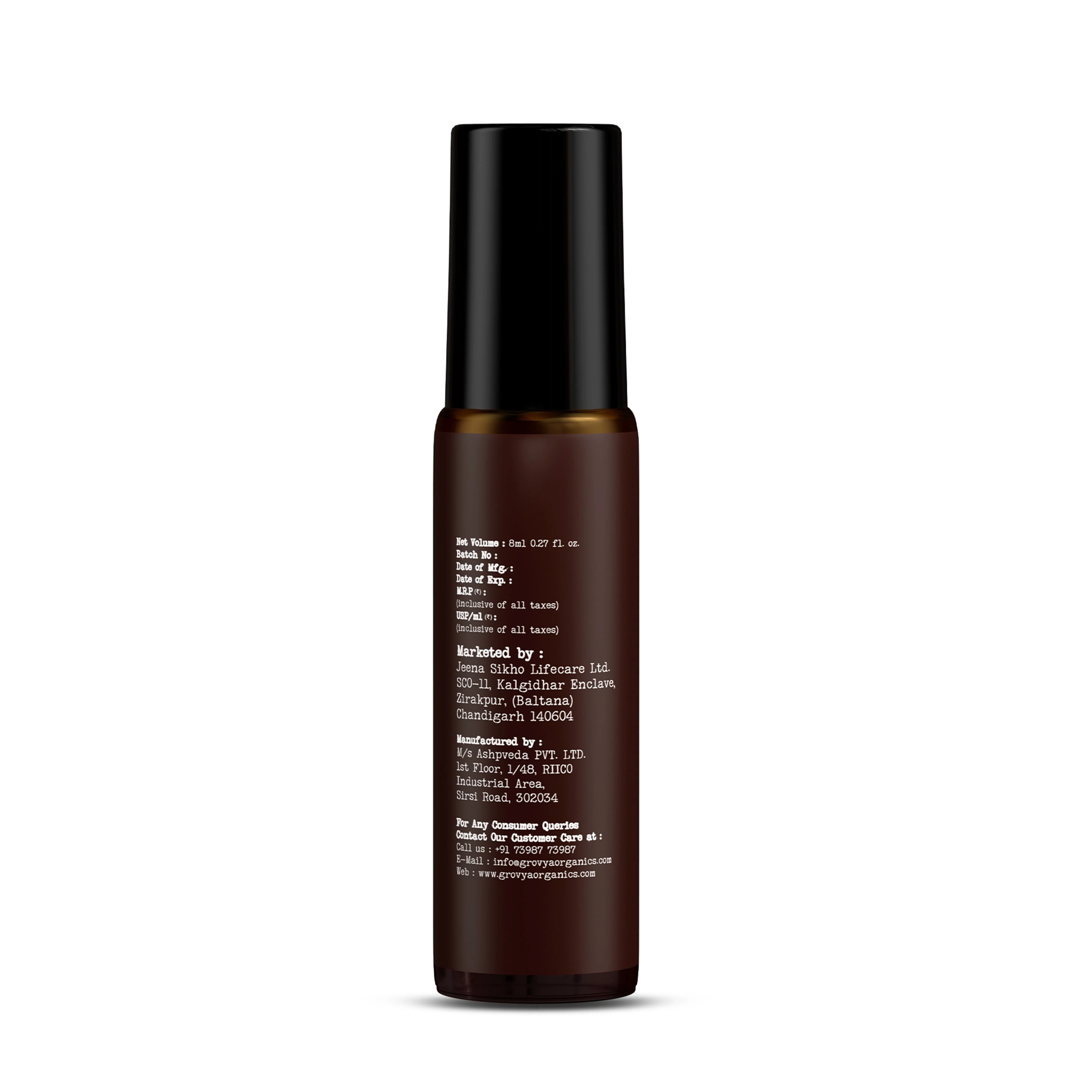 Grovya Organics Aura Golden Dew Roll-On | Natural Floral Perfume Oil with Rose & Mimosa | Alcohol-Free Long-Lasting Fragrance - Image 4