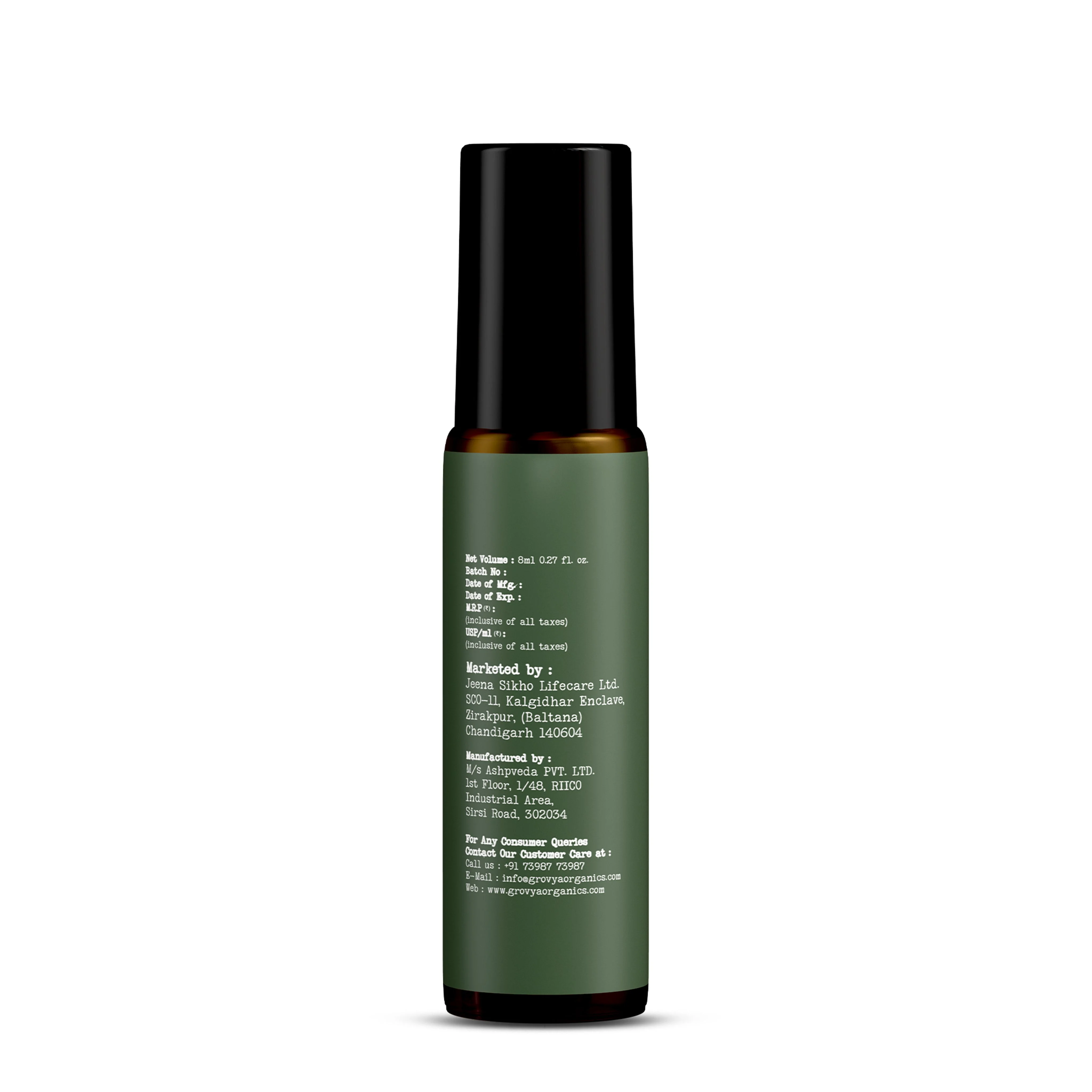 Grovya Organics Aura Tranquil Halo Roll-On | Soothing Natural Perfume Oil with Aroma Compounds & Essential Oils | Alcohol-Free Long-Lasting Fragrance - Image 4