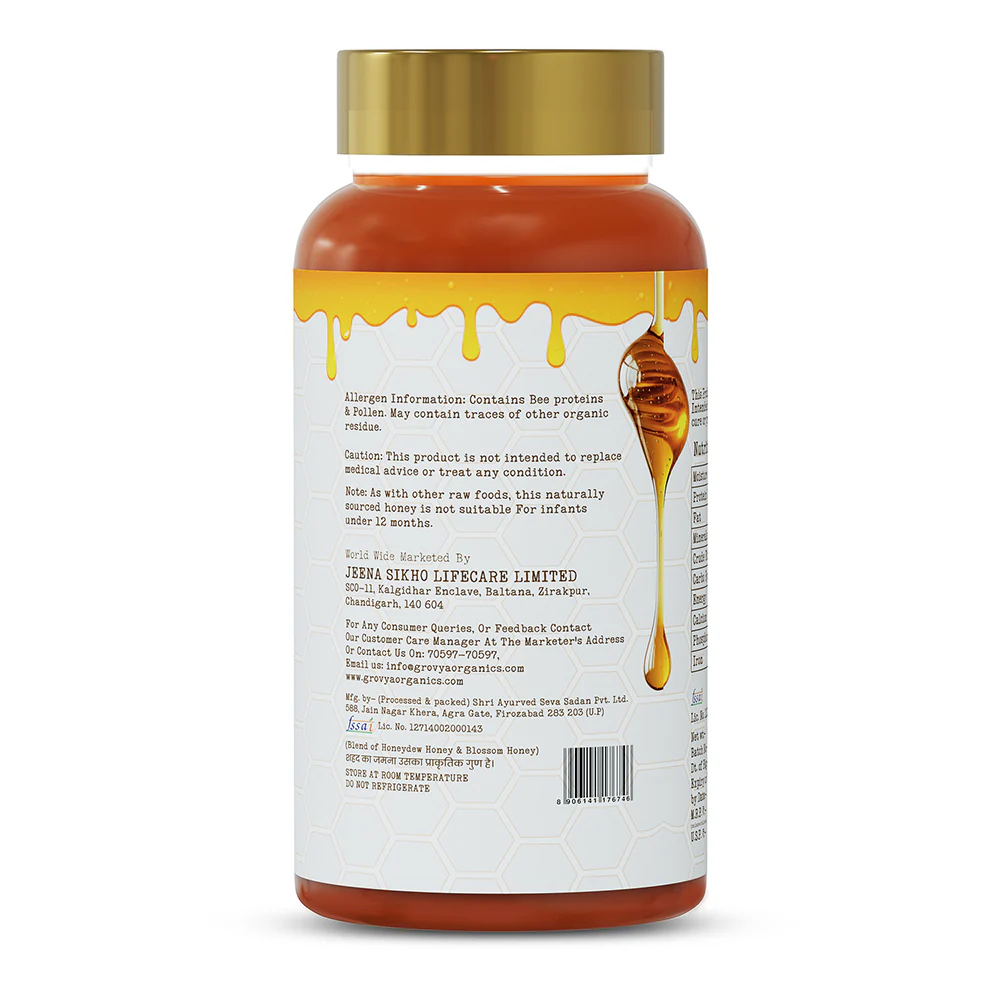 Grovya Organics Pure Natural Honey | 500 gm - Image 3