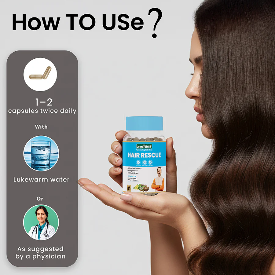 Hair Rescue Capsules | Ayurvedic Support for Hair Fall, Dandruff, Scalp Health & Premature Graying - Image 7