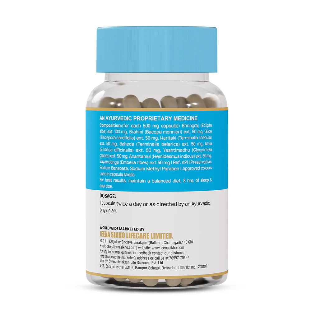 Hair Rescue Capsules | Ayurvedic Support for Hair Fall, Dandruff, Scalp Health & Premature Graying - Image 9