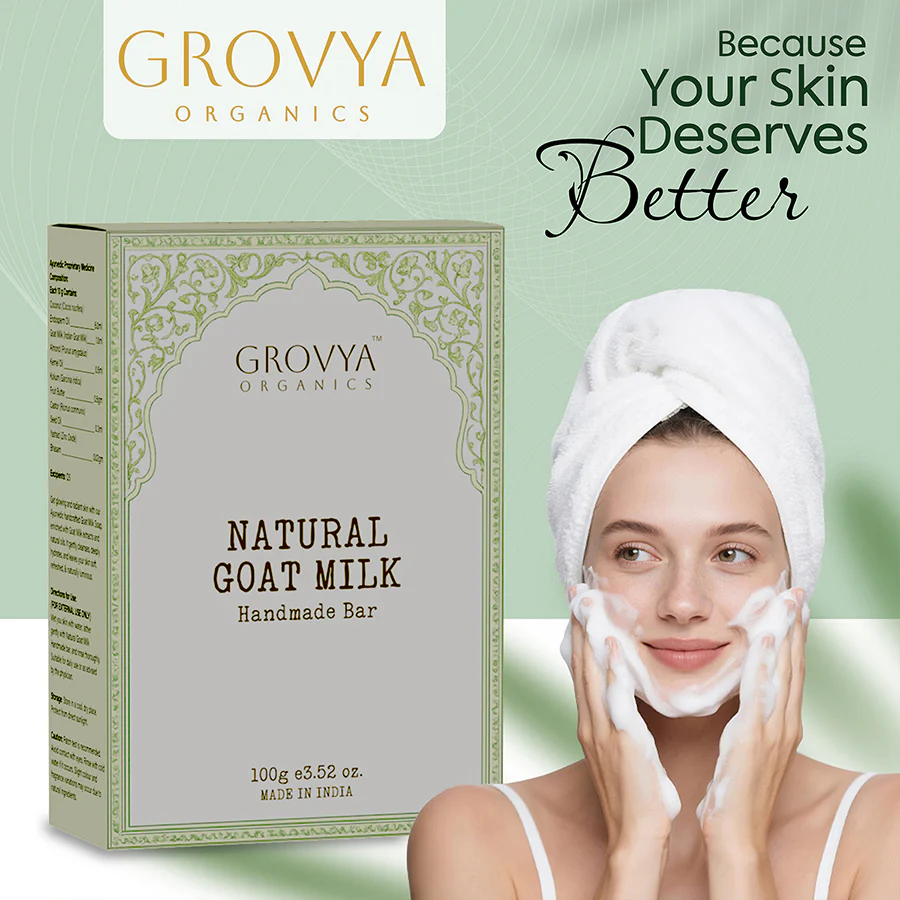 Handmade Pure Goat Milk Bar | Luxury Ayurvedic Soap for Soft, Nourished & Smooth Skin - Image 2