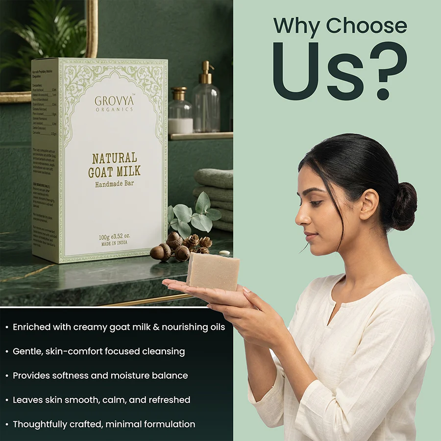 Handmade Pure Goat Milk Bar | Luxury Ayurvedic Soap for Soft, Nourished & Smooth Skin - Image 4