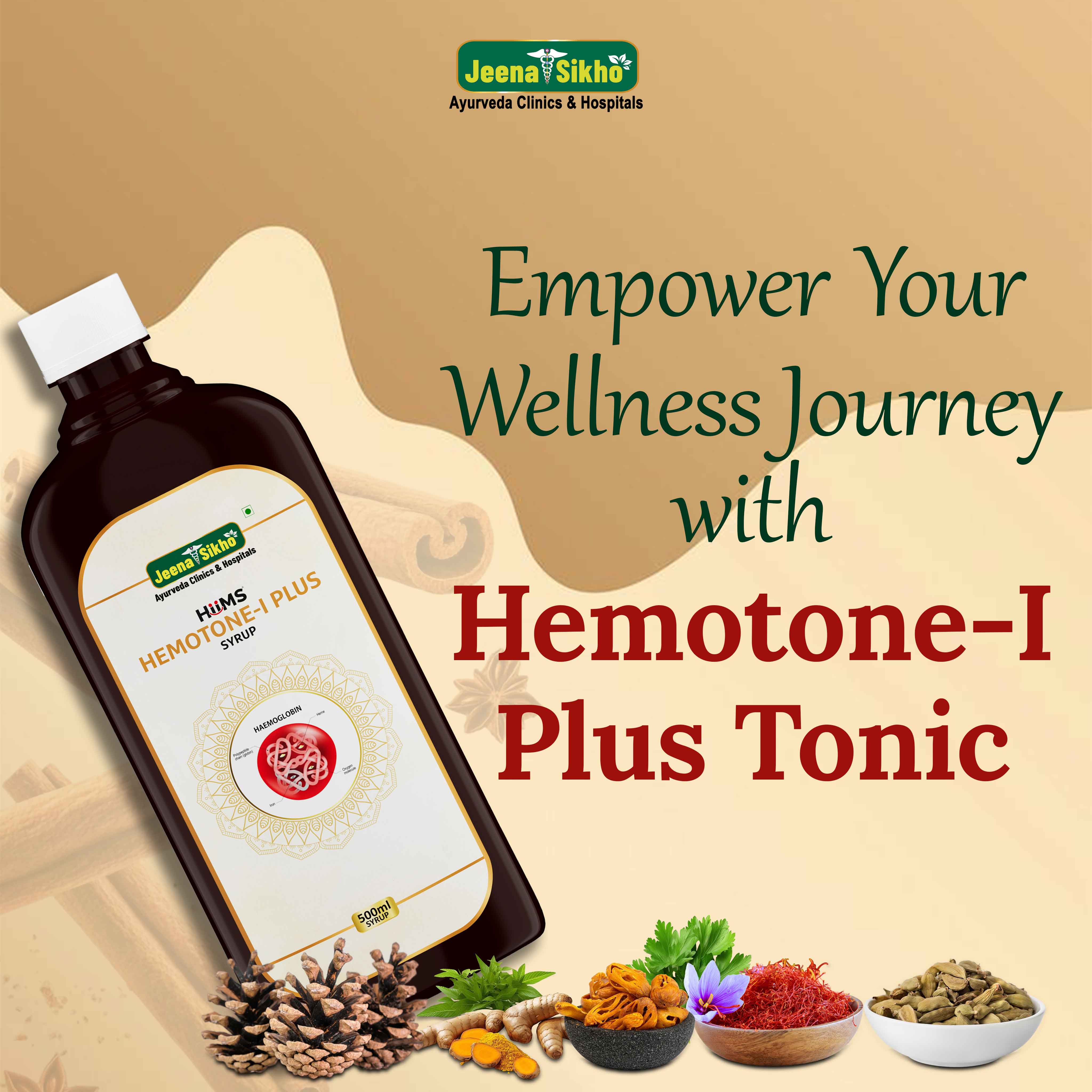 Hemotone-I Plus Syrup | Ayurvedic Hemoglobin & Blood Health Support - Image 2