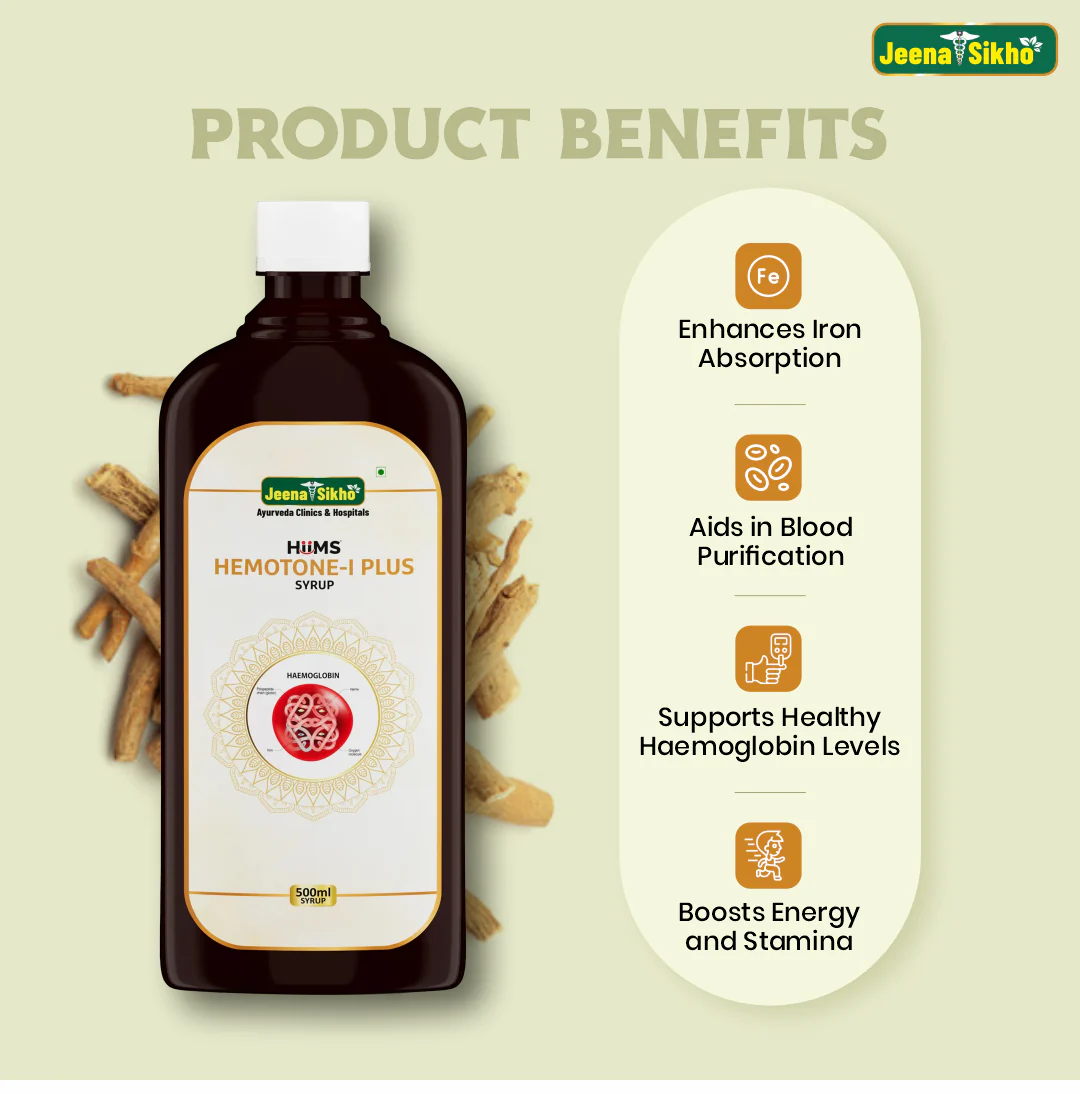 Hemotone-I Plus Syrup | Ayurvedic Hemoglobin & Blood Health Support - Image 4