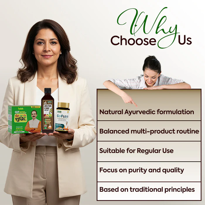 Joint Care Combo | Asthi Care Juice + Go Flexi Capsules + Pet Shuddhi Kit | Ayurvedic Support for Joint Health & Mobility - Image 3