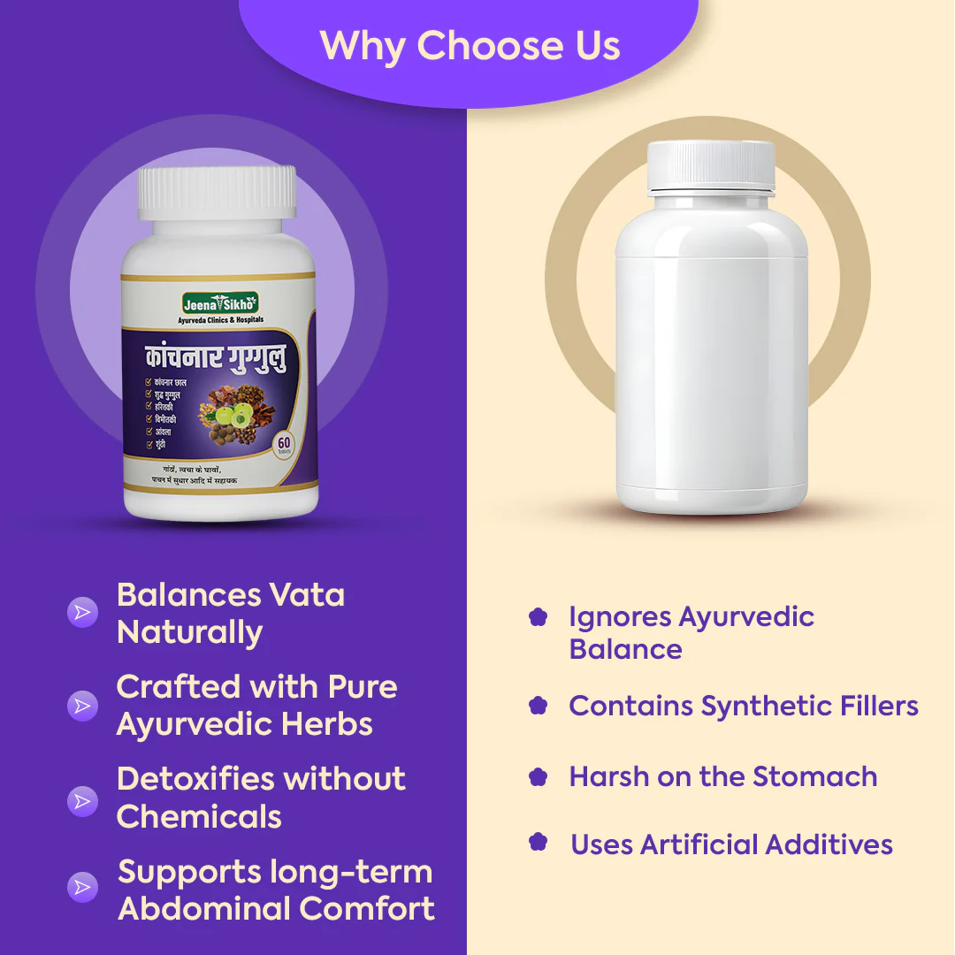 Kanchnar Guggulu Vata Balance Tablets | Ayurvedic Digestion, Gut Health & Energy - Image 5