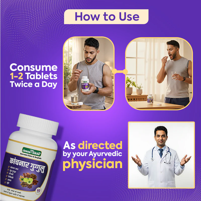 Kanchnar Guggulu Vata Balance Tablets | Ayurvedic Digestion, Gut Health & Energy - Image 6