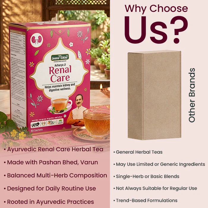 Renal Care | Ayurvedic Renal Care Tea for Urinary Relief & Digestion | Natural Wellness Drink | 60 Sachets - Image 6