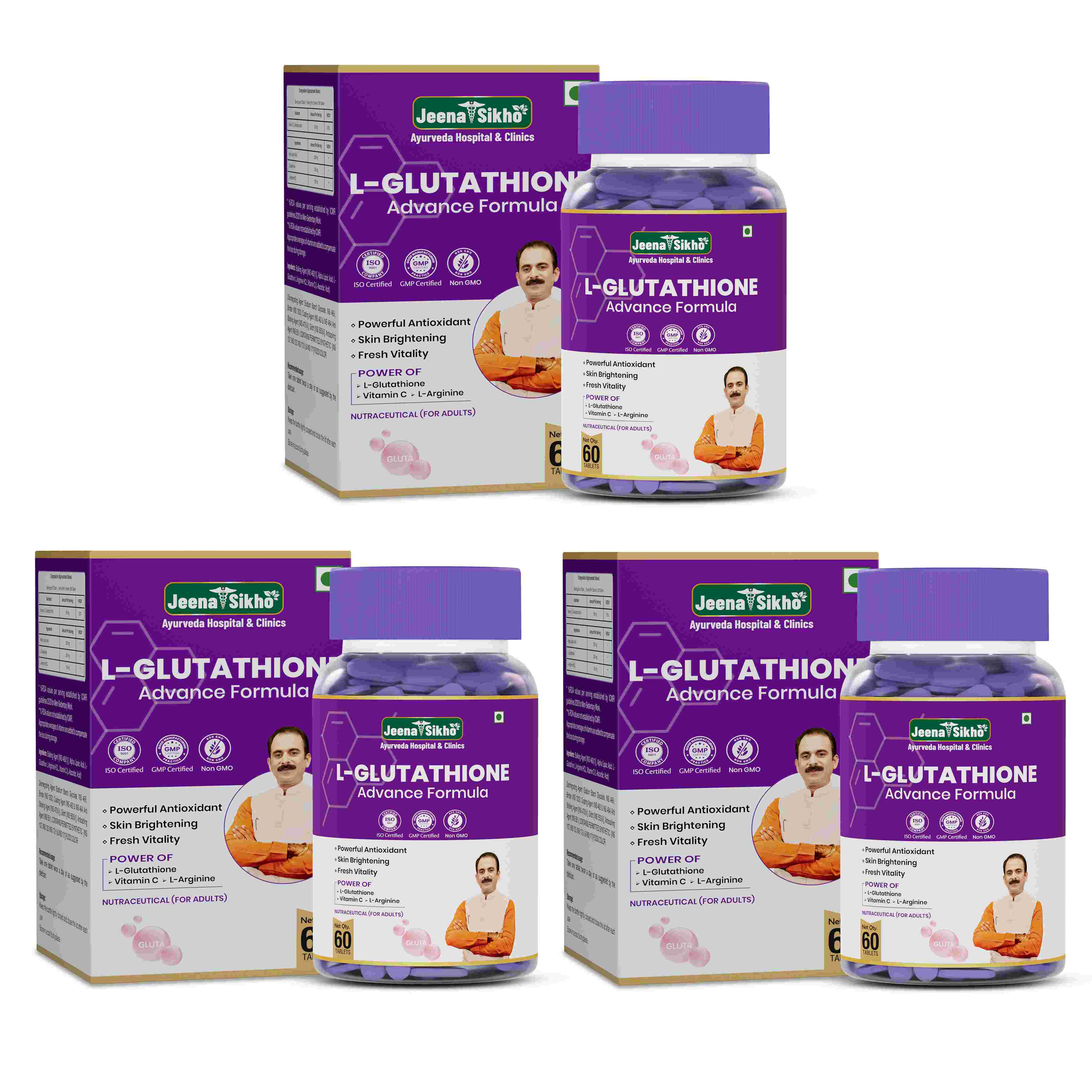 L-Glutathione Tablets | Skin Glow, Radiance & Detox Support with Vitamin C & L-Arginine - Image 11