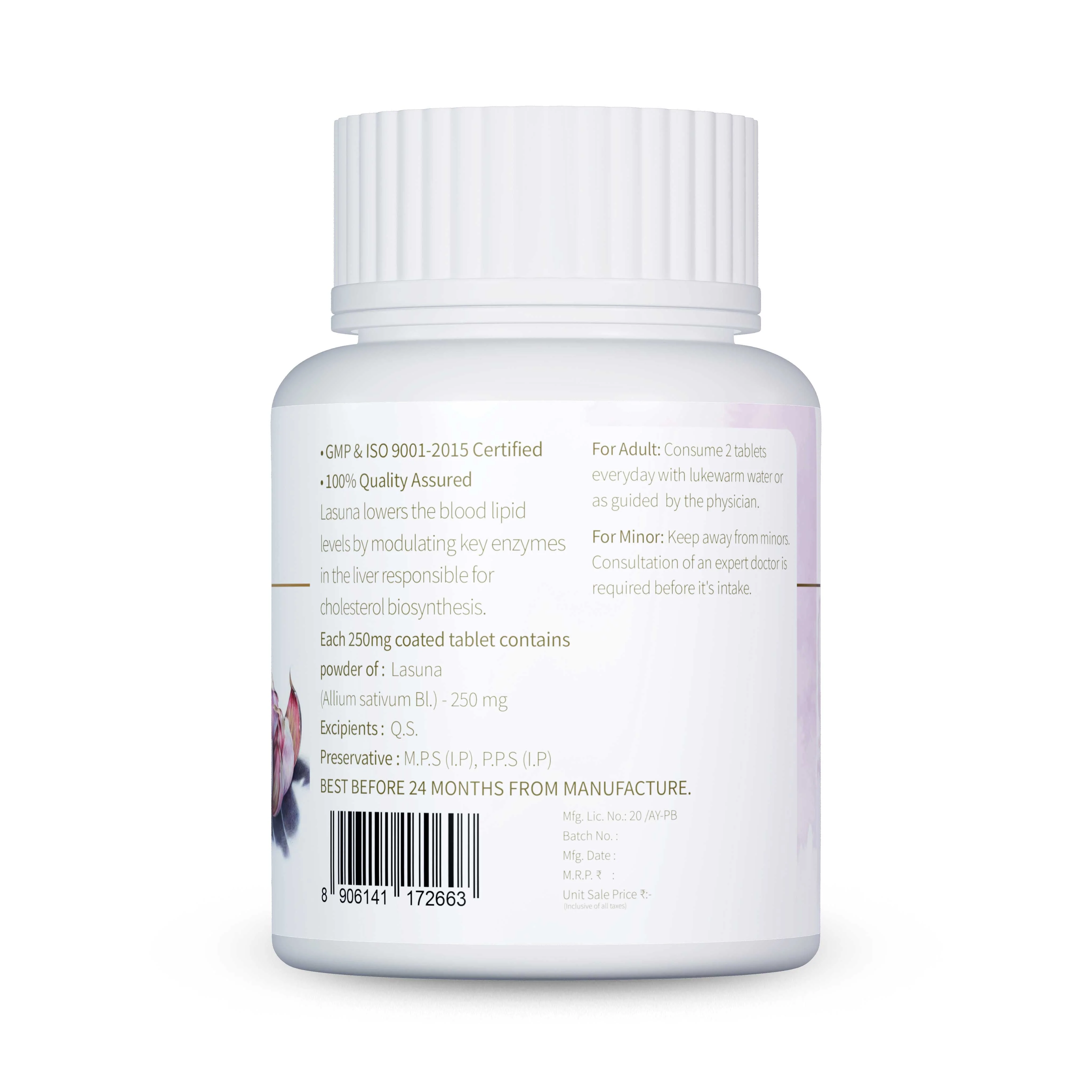 Lasuna Tablets | Heart Health & Cholesterol Support - Image 4
