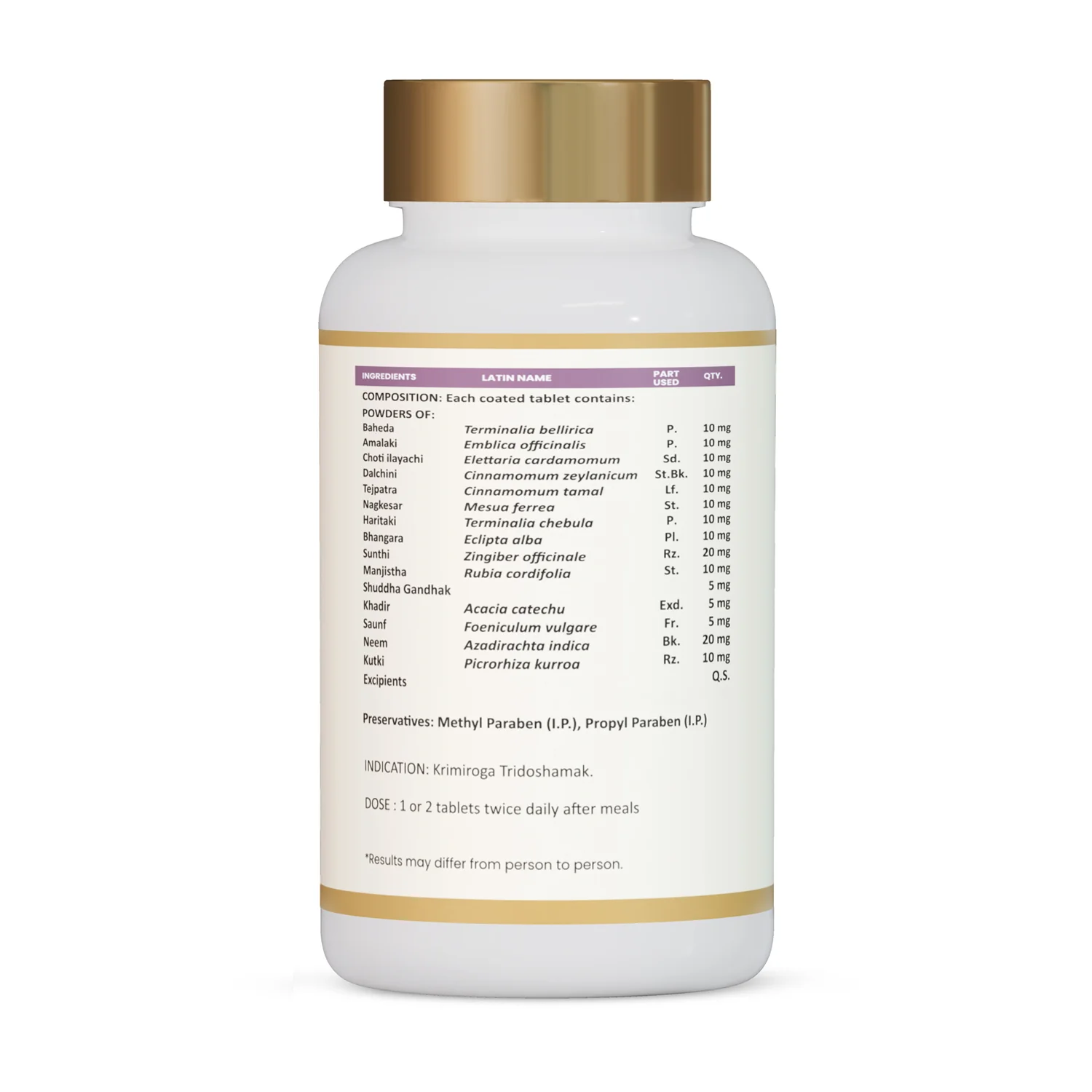 Maha Charam Vati | Ayurvedic Tablets for Skin Care, Itching, Allergies | For Dry skin Patches | Healthy Skin Balance - Image 2