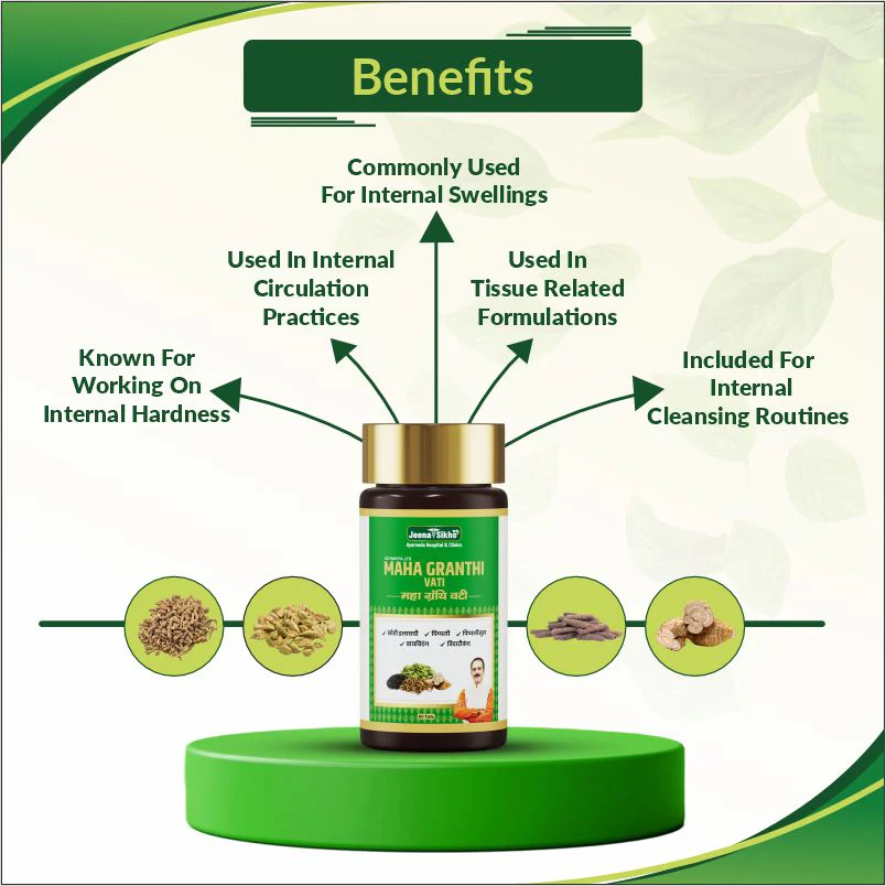 Maha Granthi Vati Tablets | Ayurvedic Support for Gland Swelling, Cysts & Fibroid Wellness - Image 4