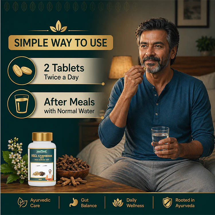 Mall Stambhak Vati | Ayurvedic Tablets with Kutaj & Atees | Provides Digestive Balance, Gut Comfort & Stool Balance | Herbal Formula for Daily Digestive Wellness - Image 6