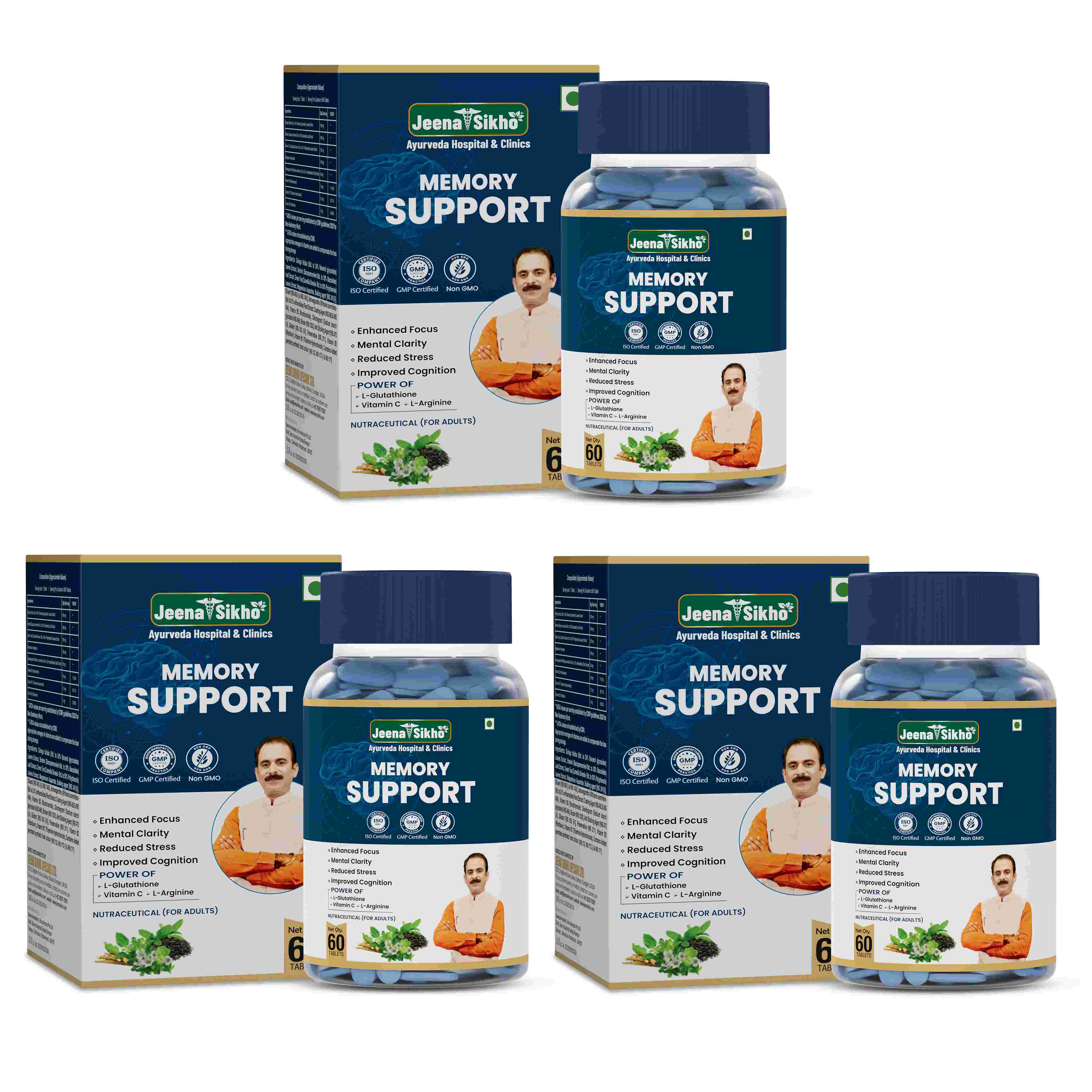 Memory Support Tablets | Improves Concentration, Brain Sharpness & Stress Support - Image 11