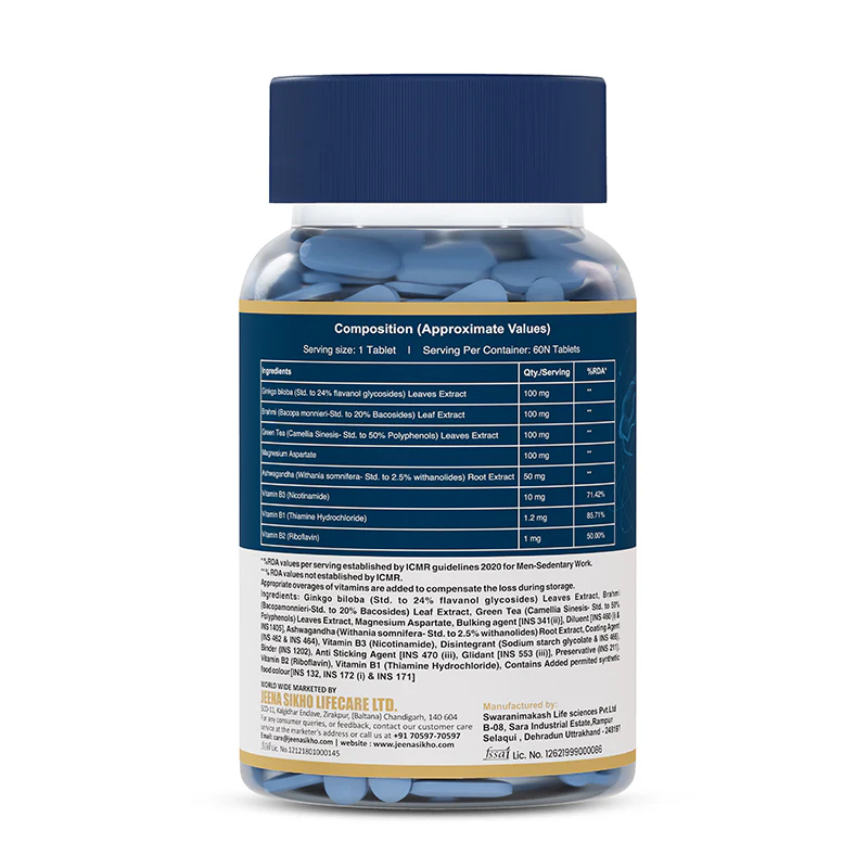 Memory Support Tablets | Improves Concentration, Brain Sharpness & Stress Support - Image 7