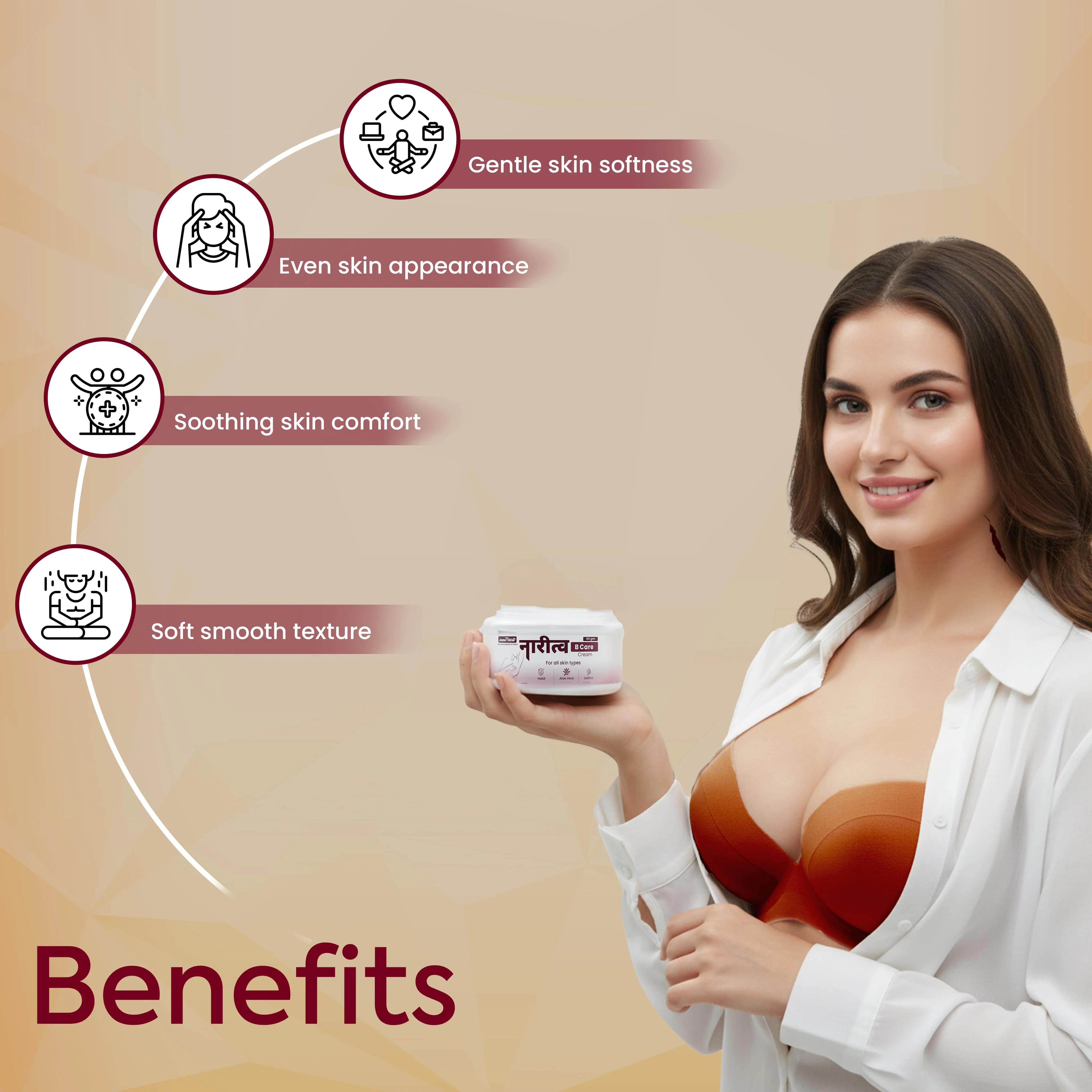 Naritva B Care Cream | Ayurvedic Breast Care, Skin Nourishment & Daily Comfort - Image 2