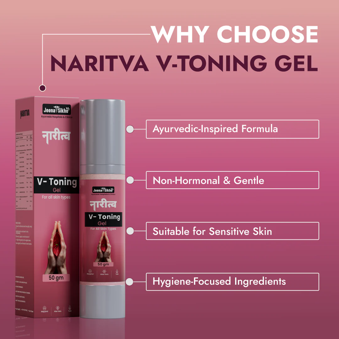 Naritva V Toning Gel | Ayurvedic Intimate Hygiene & Daily Comfort Care (External Use) - Image 2