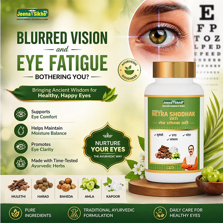 Netra Shodhak Vati | Ayurvedic Eye Care Tablets with Amla, Baheda & Mulethi | Helps with Vision, Eye Comfort & Daily Eye Wellness - Image 2