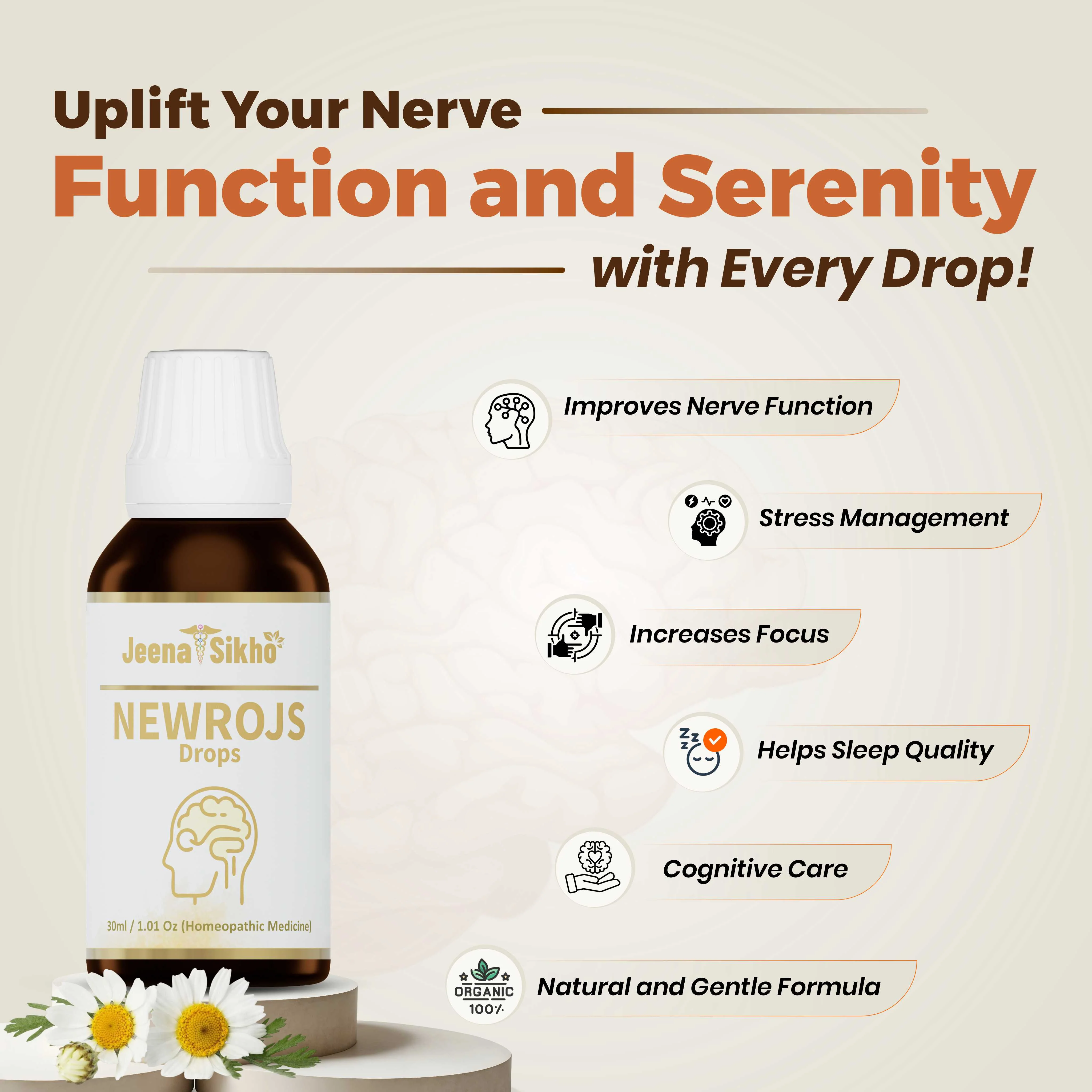Newrojs Drops | Supports Mind, Nerve Health, Stress and Memory - Image 3
