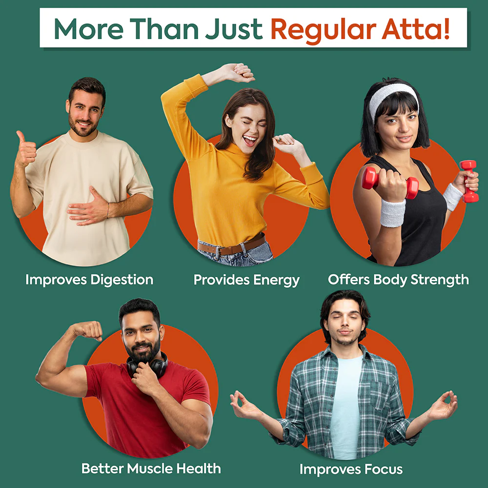 NutriRoz | 33 Herbs & Plant-Based Protein Blend | With Vitamins, Minerals & Antioxidants | Add to Atta for Nutritious Rotis | 500g - Image 4