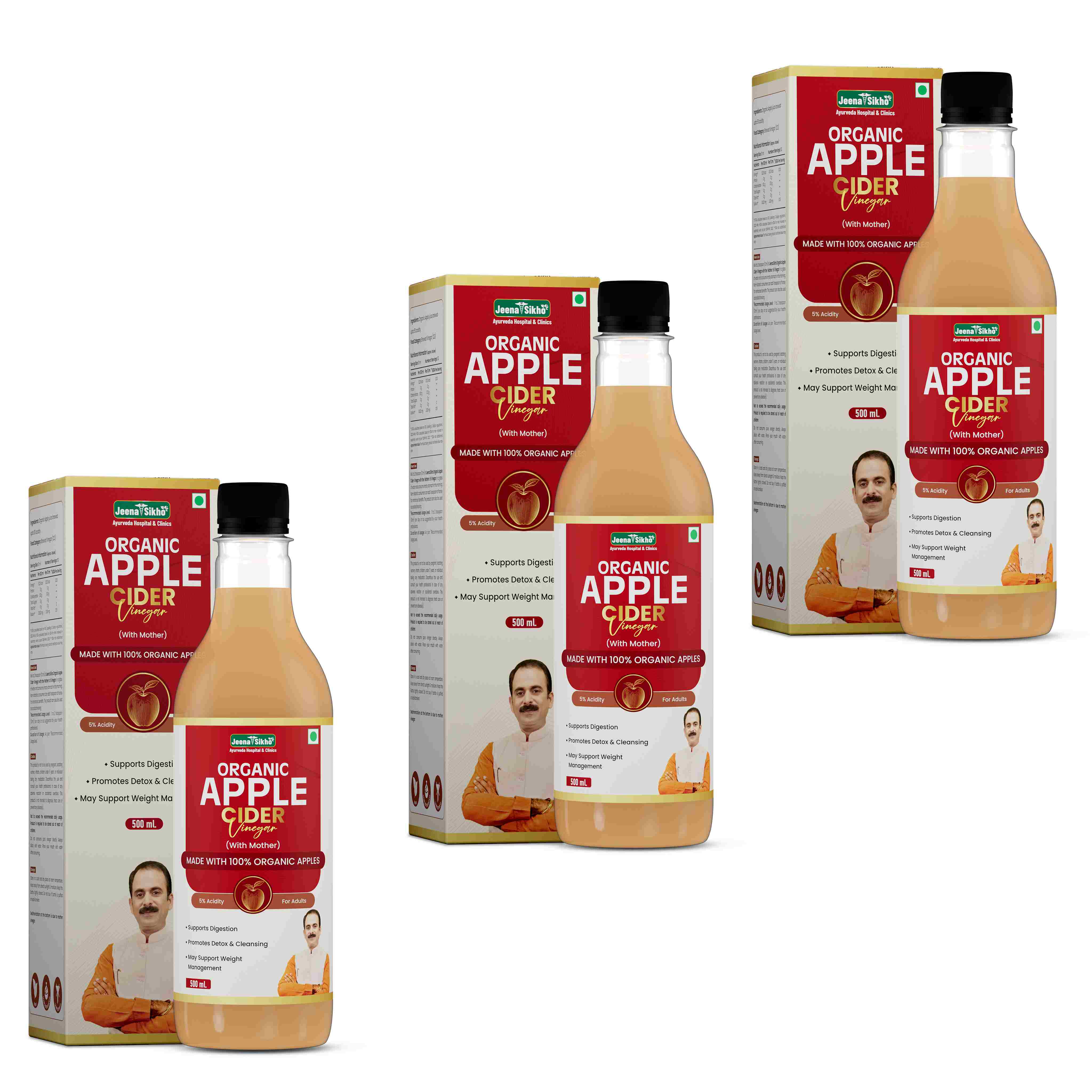 Organic Apple Cider Vinegar | Raw & Unfiltered ACV for Detox, Weight Management, Digestion & Immunity - Image 10