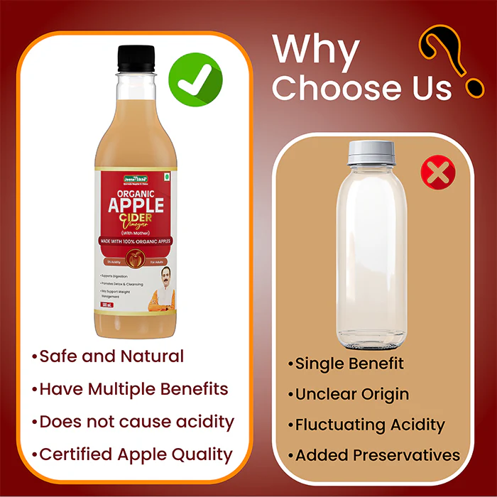 Organic Apple Cider Vinegar | Raw & Unfiltered ACV for Detox, Weight Management, Digestion & Immunity - Image 4