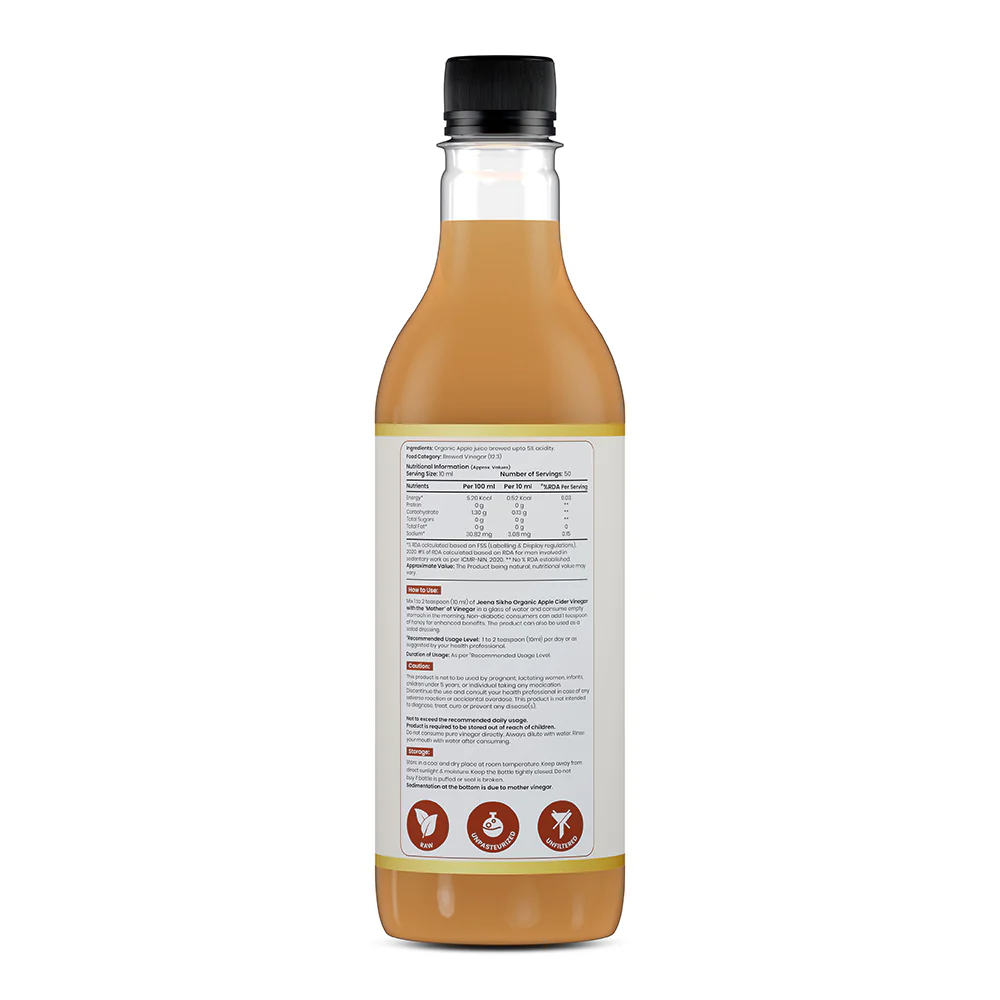 Organic Apple Cider Vinegar | Raw & Unfiltered ACV for Detox, Weight Management, Digestion & Immunity - Image 7