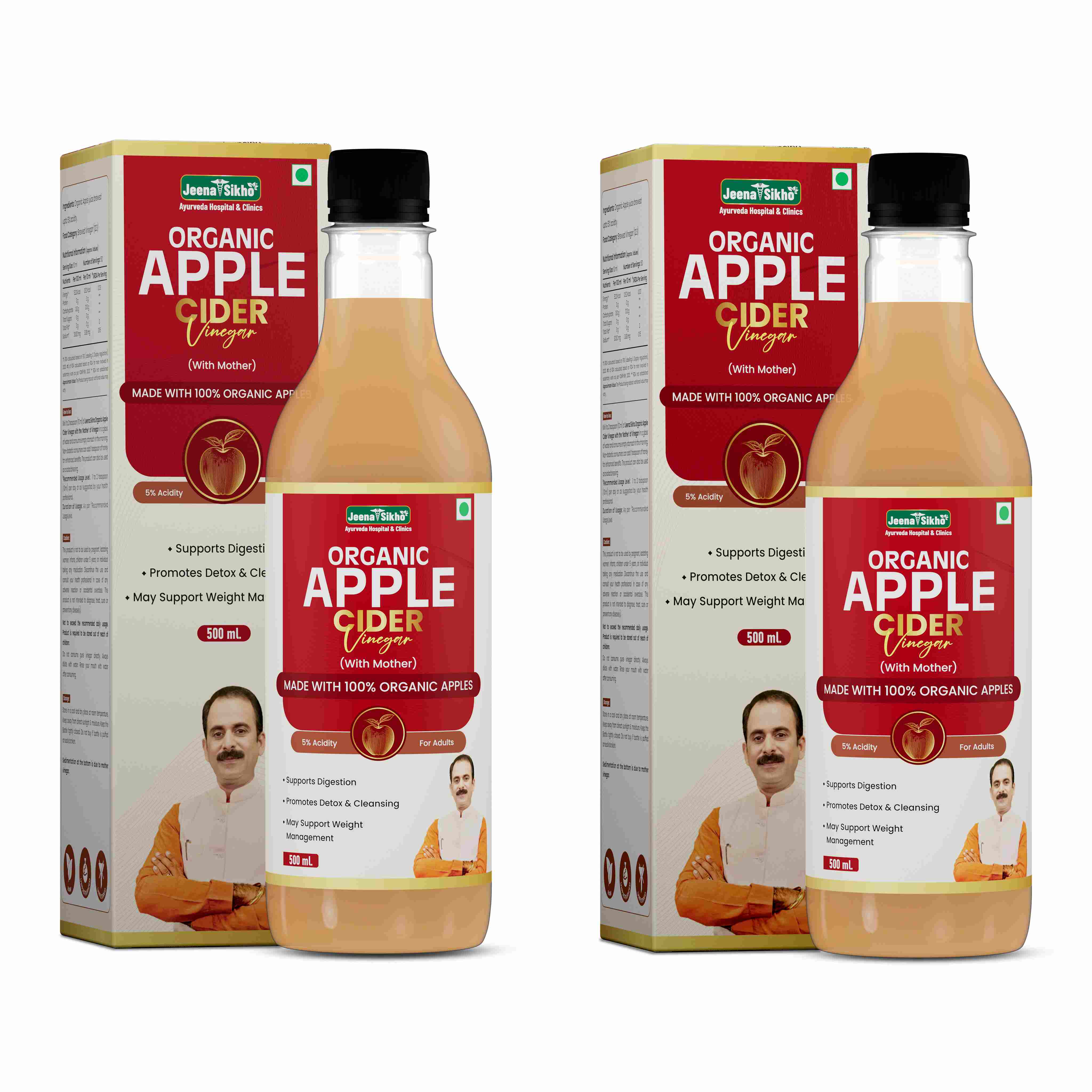 Organic Apple Cider Vinegar | Raw & Unfiltered ACV for Detox, Weight Management, Digestion & Immunity - Image 9